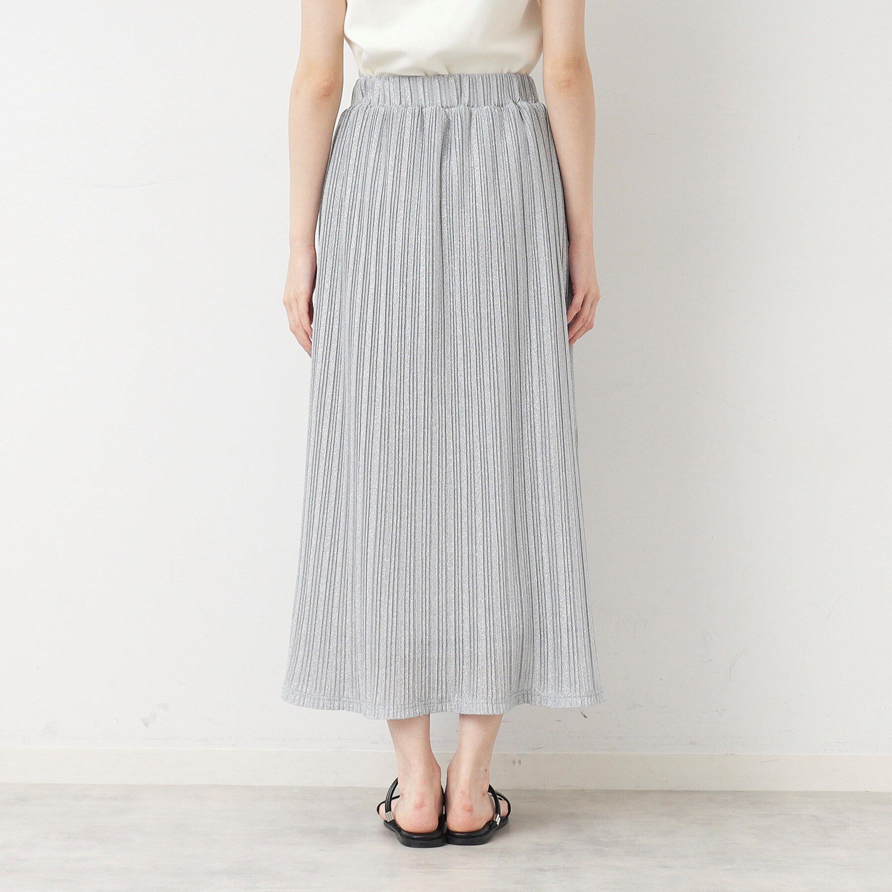 Dessin「【洗える】ラメプリーツスカート」|スカート|