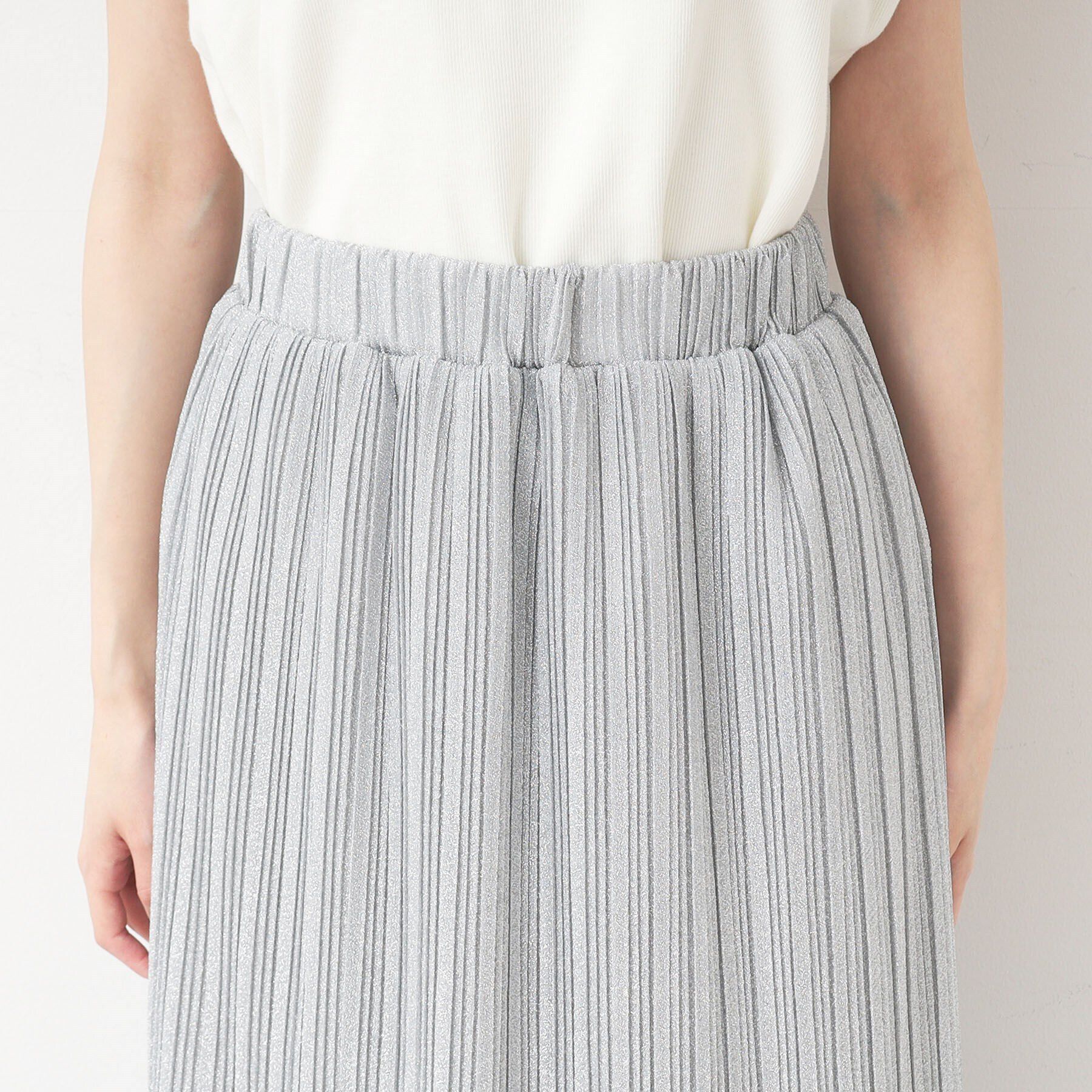 Dessin「【洗える】ラメプリーツスカート」|スカート|