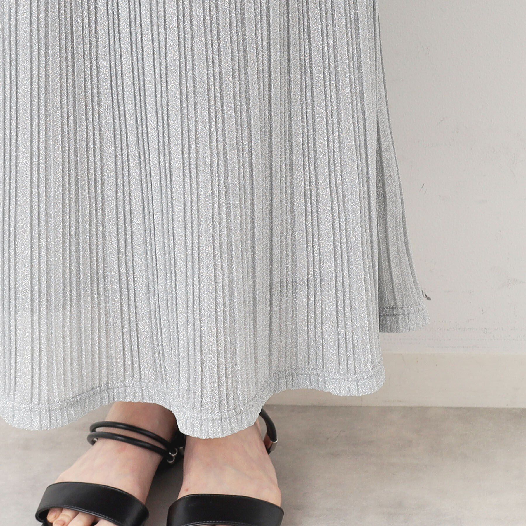 Dessin「【洗える】ラメプリーツスカート」|スカート|