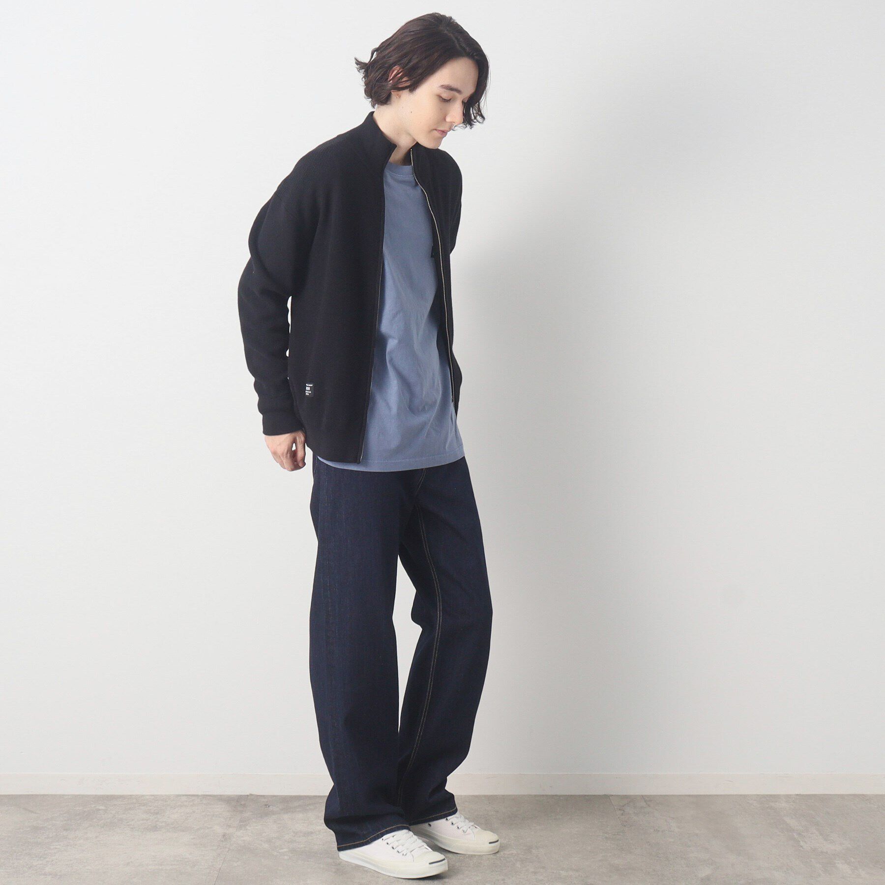 Dessin「スタンドジップカーディガン」|カーディガン|