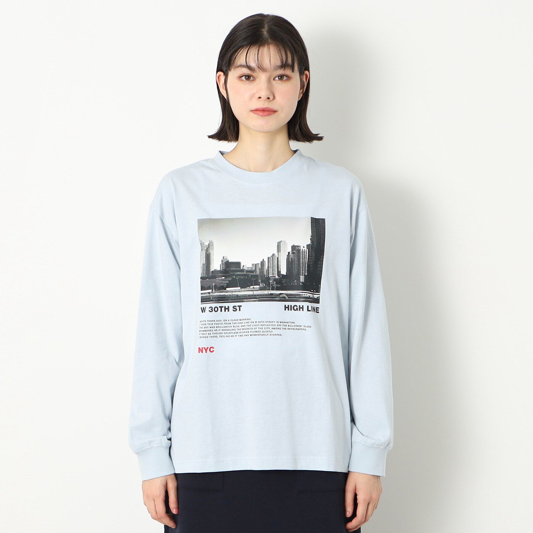 Dessin「【ユニセックス・洗える】フォトプリントロングスリーブTシャツ」|Tシャツ・カットソー|