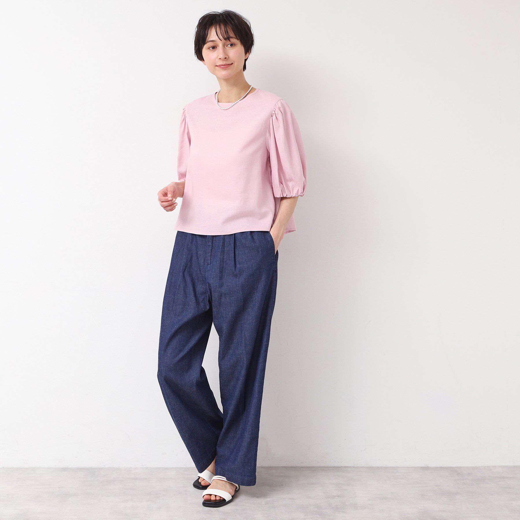 Dessin「【洗える】パフスリーブブラウス（XS～L）」|シャツ・ブラウス|