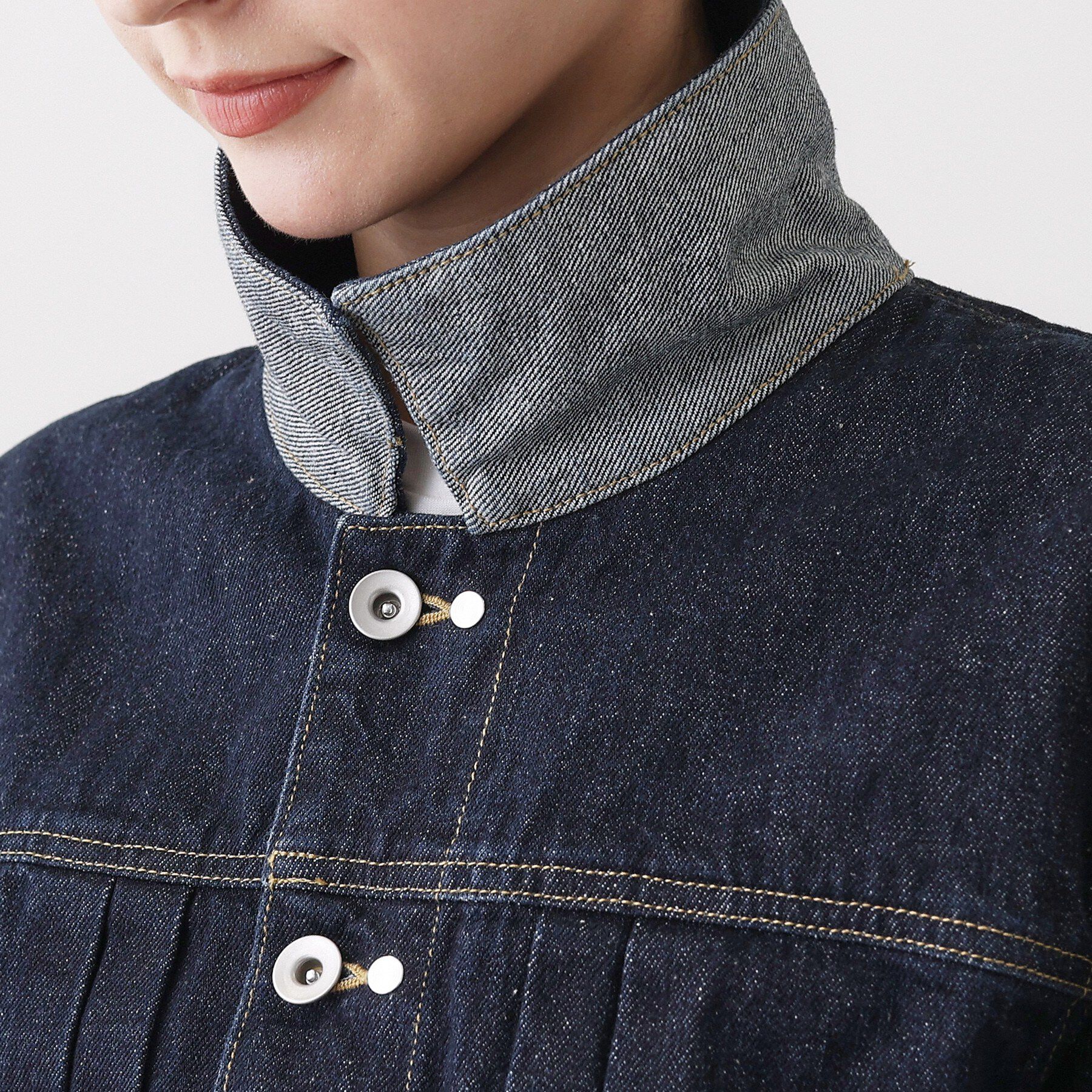 Dessin「【ユニセックス/2WAY】リバーシブルデニムジャケット」|デニムジャケット|