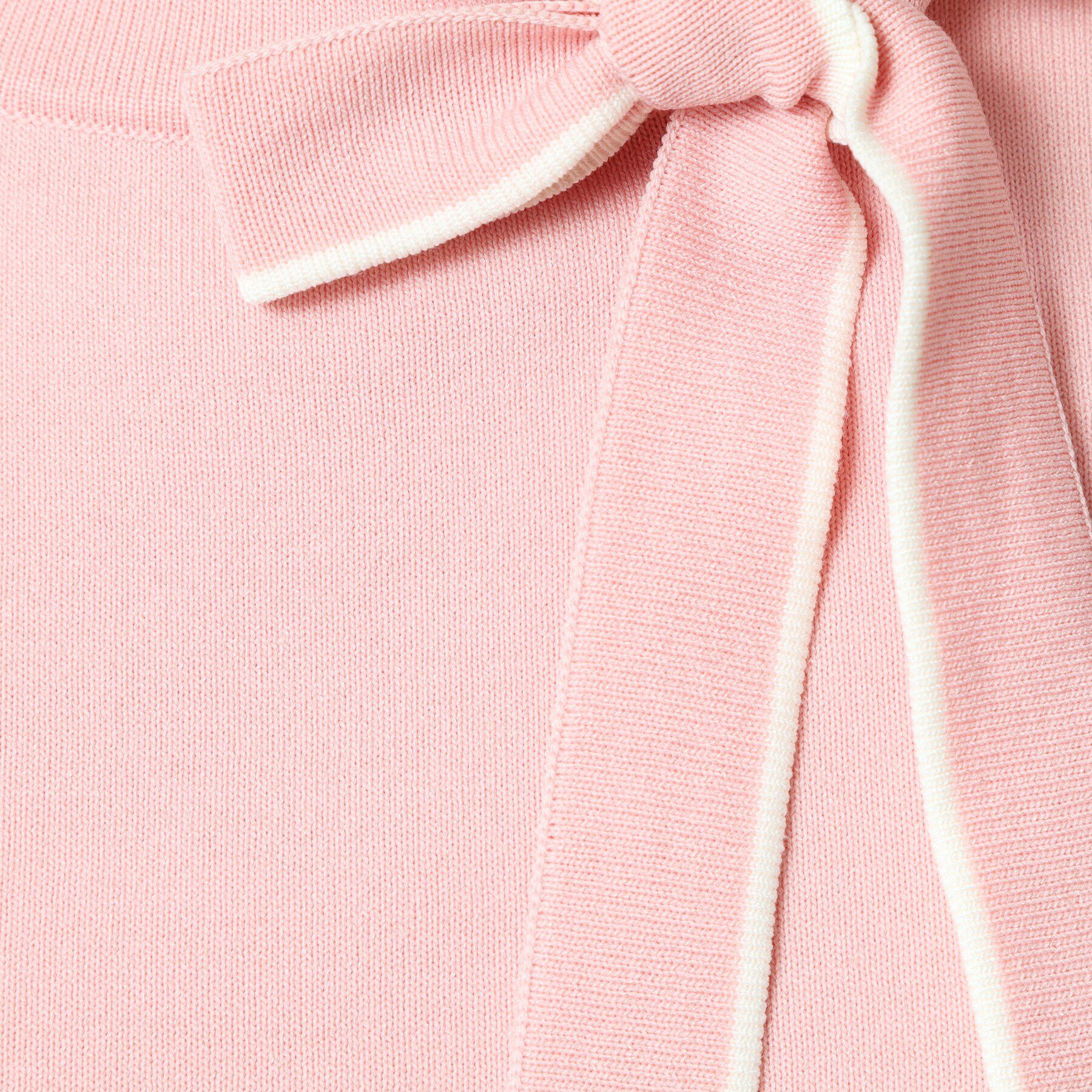 ITS&rsquo;DEMO「【縮みに強い／洗濯機OK】ボウタイリボンニット」|ニット・セーター|