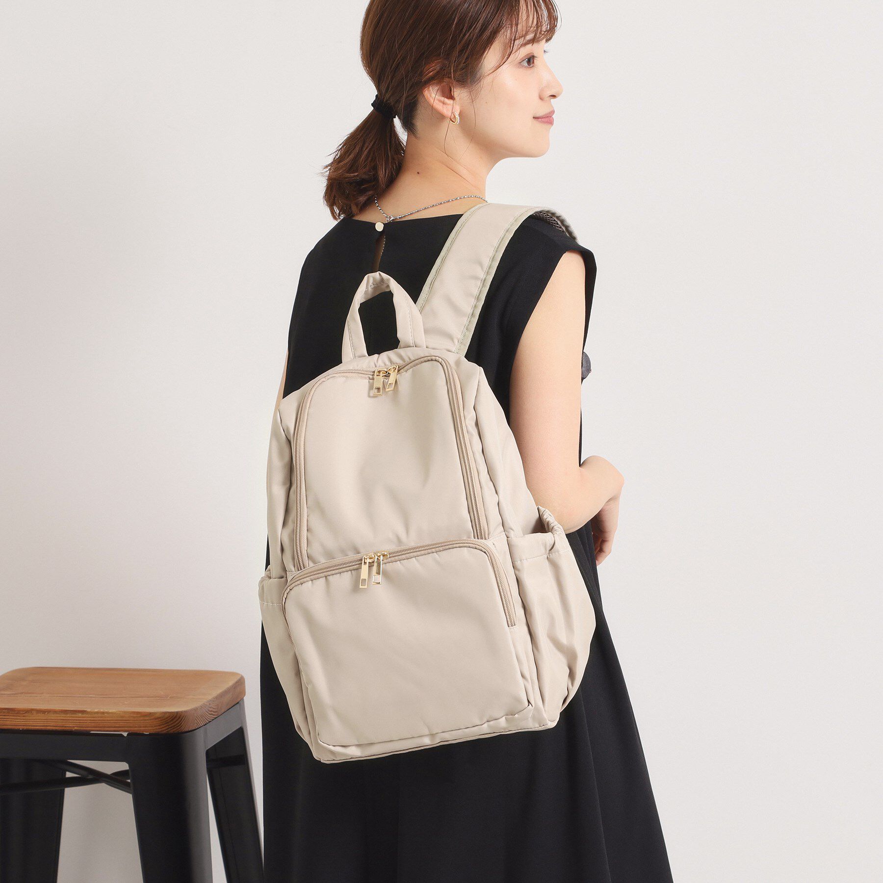 ITS&rsquo;DEMO「【13ポケット／A4対応】ツイル13Pミドルリュック」|リュック|