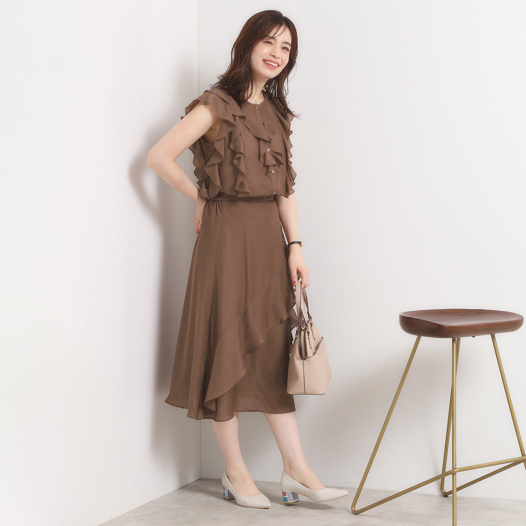 ITS&rsquo;DEMO「【手洗い可／セットアップ可】シアーフリルスカート」|スカート|