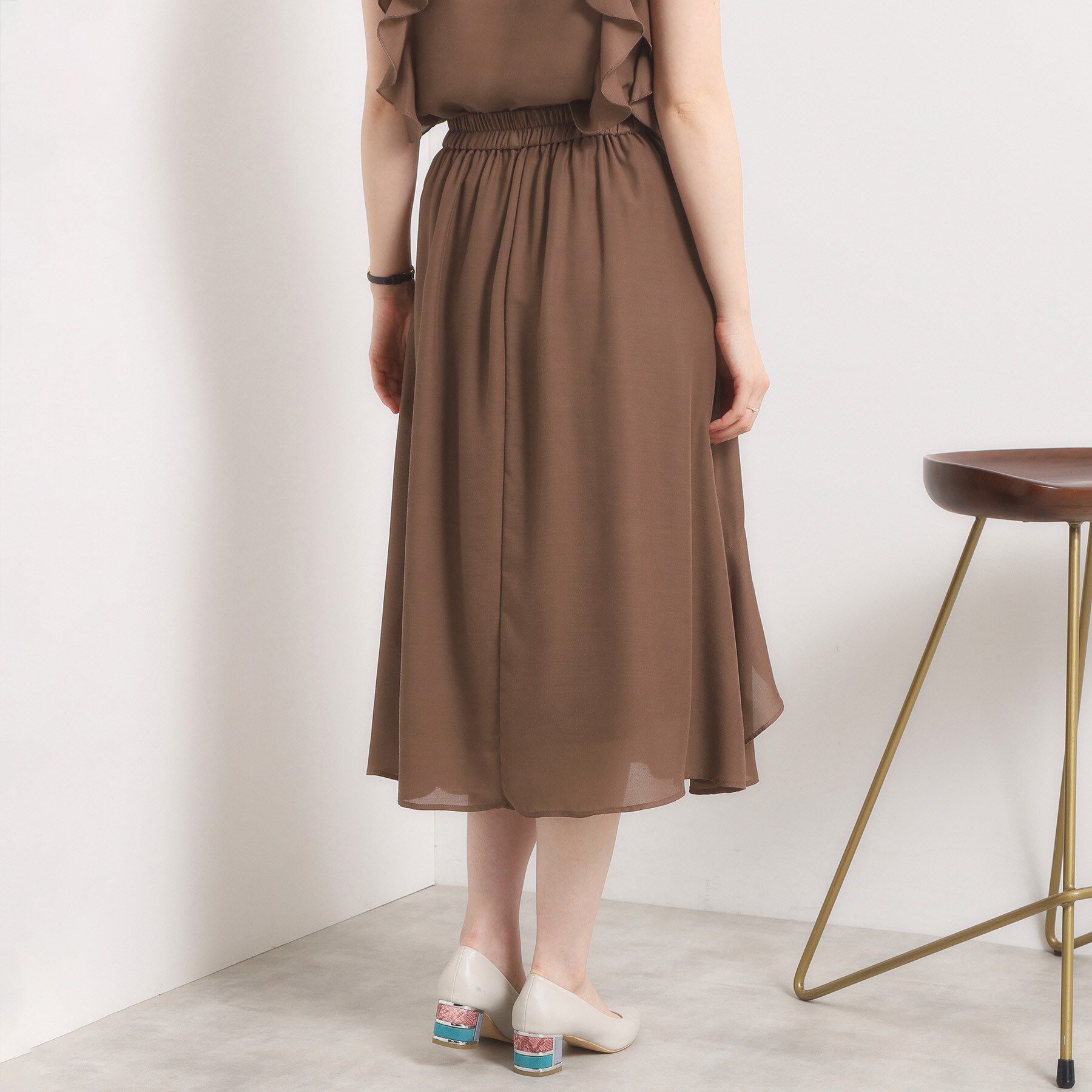 ITS&rsquo;DEMO「【手洗い可／セットアップ可】シアーフリルスカート」|スカート|