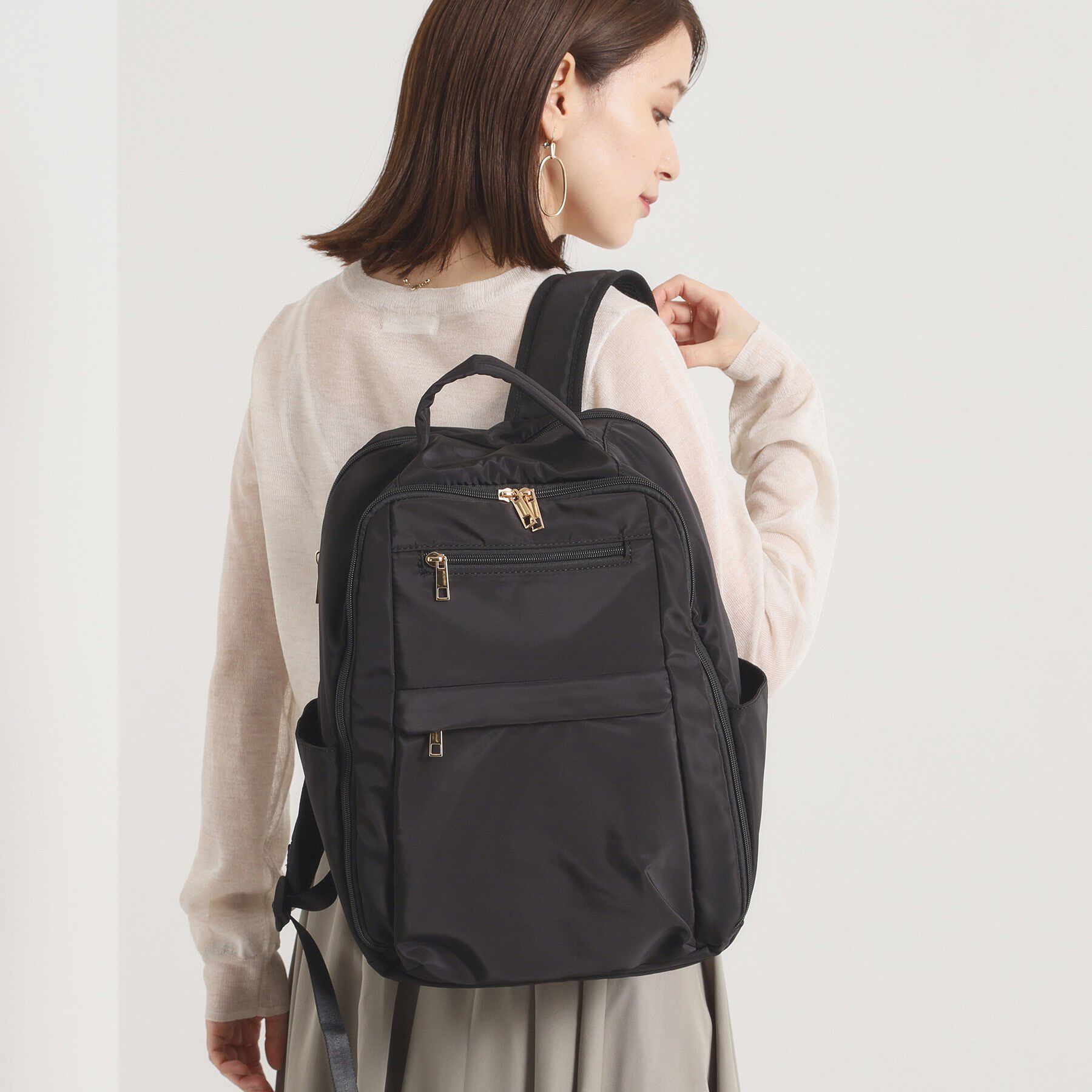 ITS&rsquo;DEMO「ガバッとリュック【12ポケット／A4対応】」|リュック|