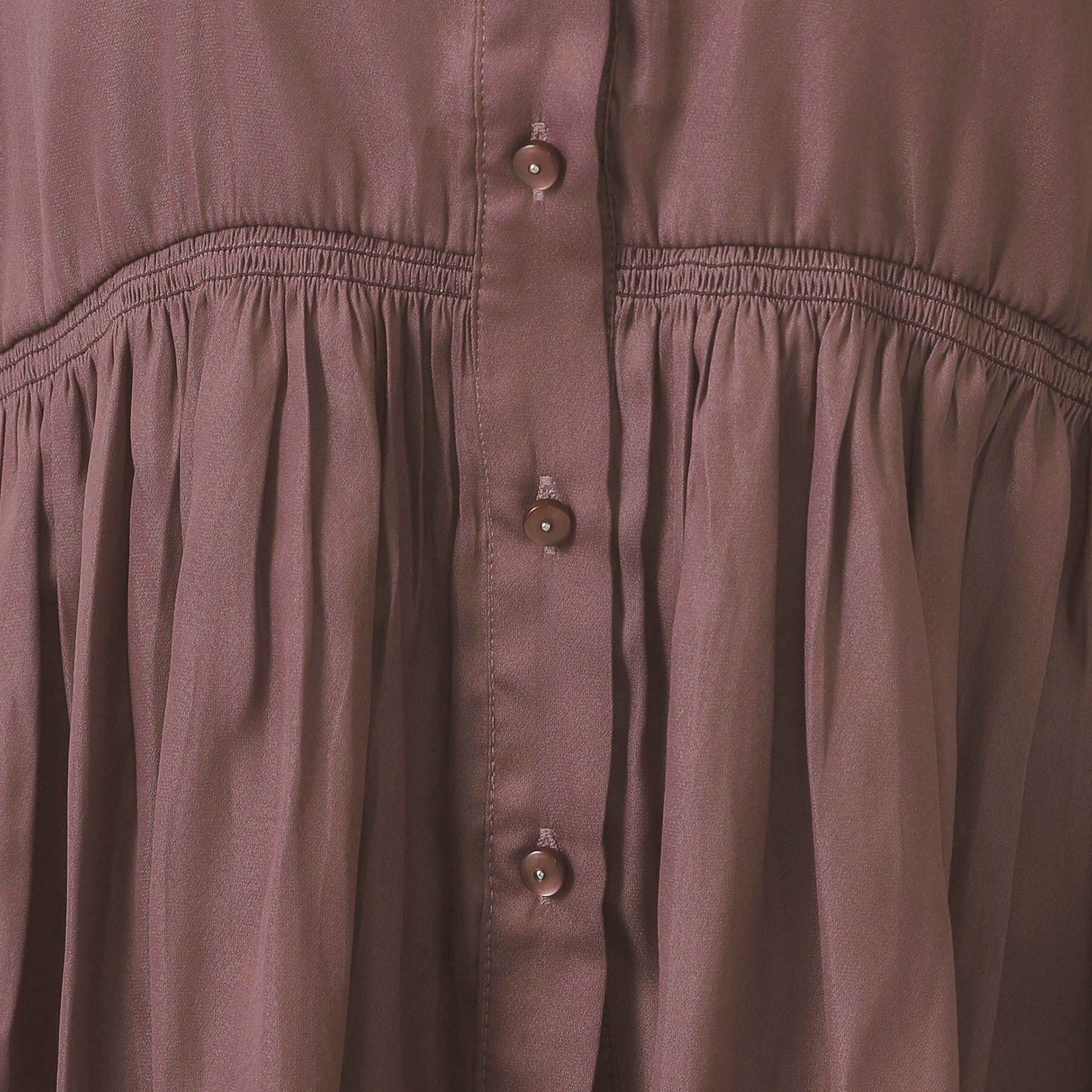 ITS&rsquo;DEMO「【手洗い可】サテンペプラムブラウス」|シャツ・ブラウス|