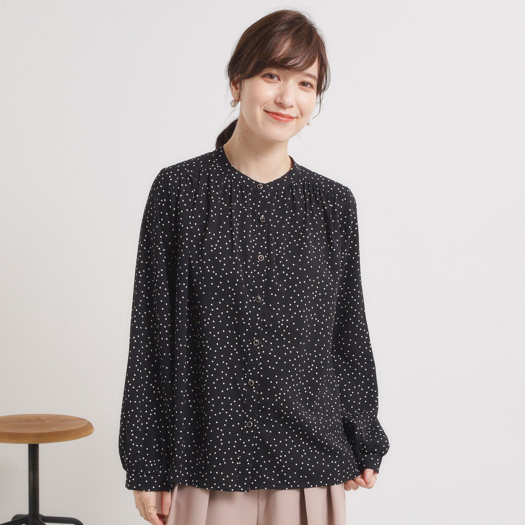 ITS&rsquo;DEMO「【手洗い可】前開きブラウス」|シャツ・ブラウス|