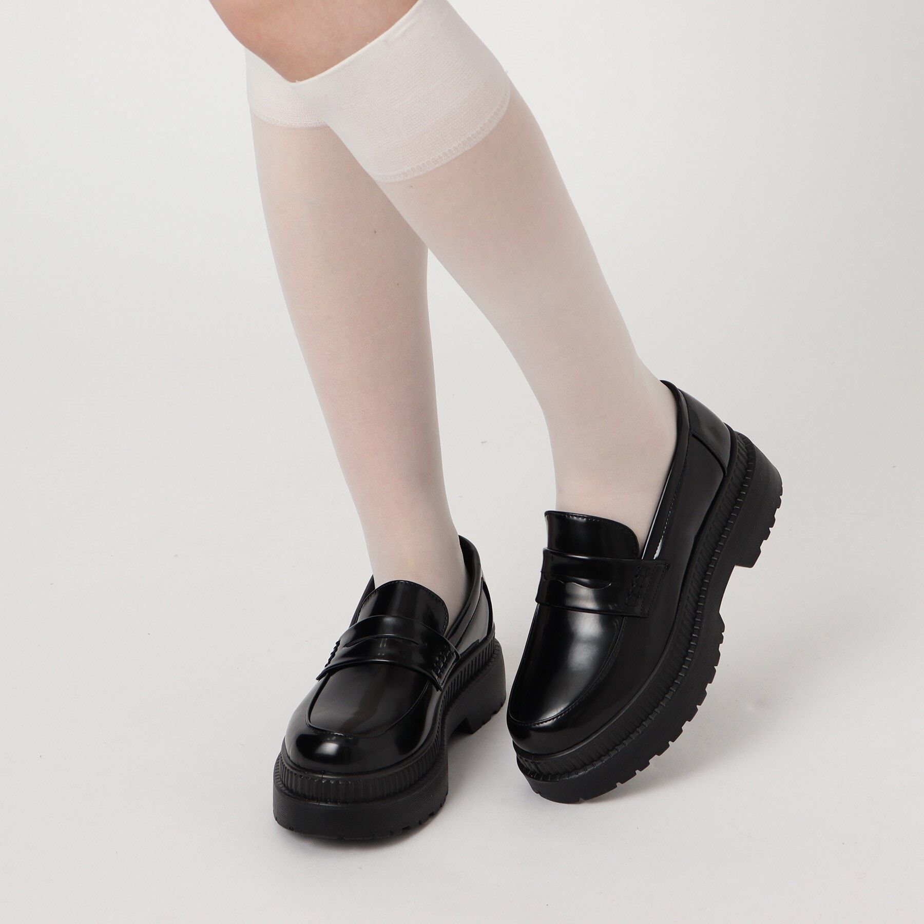 csT&P「軽量厚底2段ソール コインローファー」|パンプス|