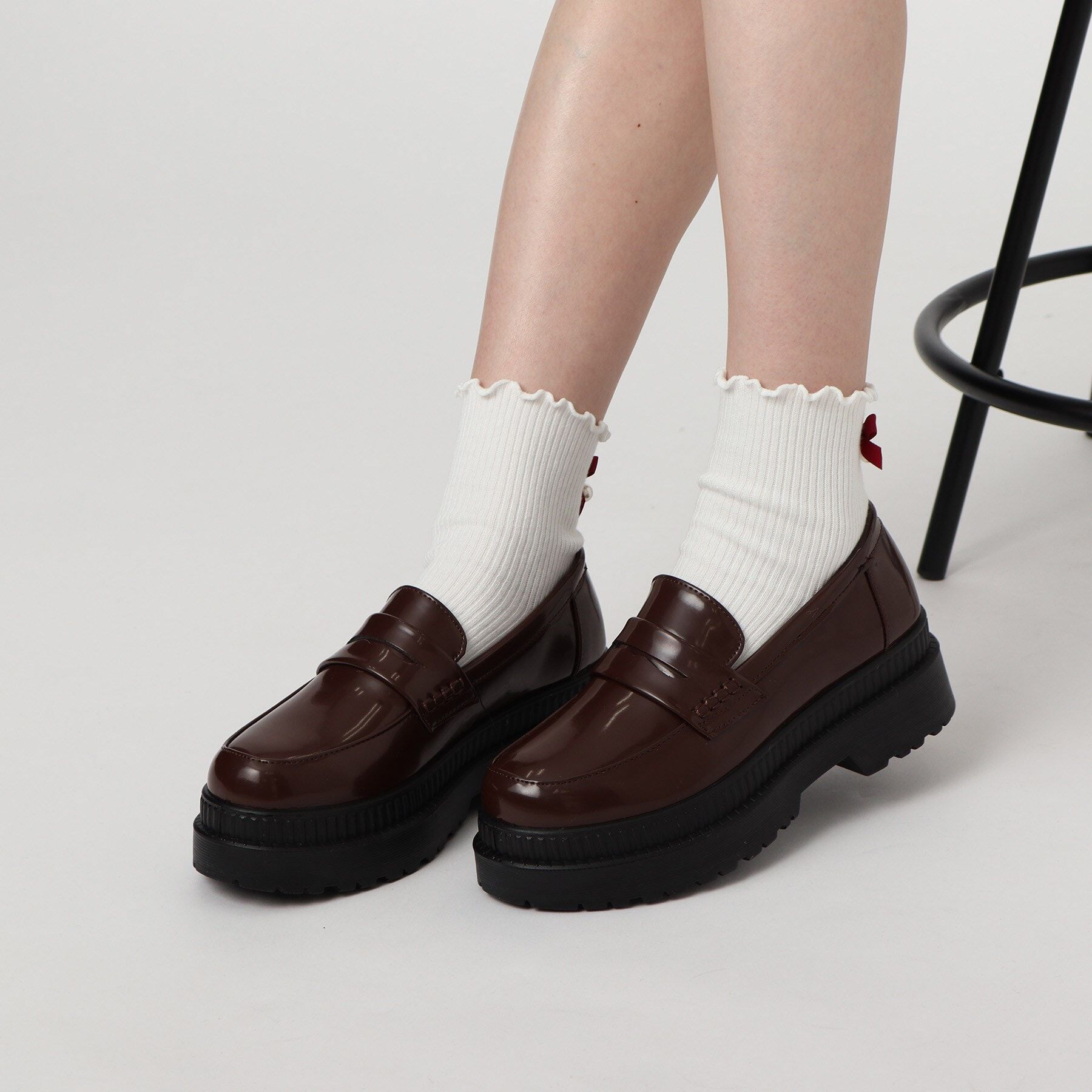 csT&P「軽量厚底2段ソール コインローファー」|パンプス|