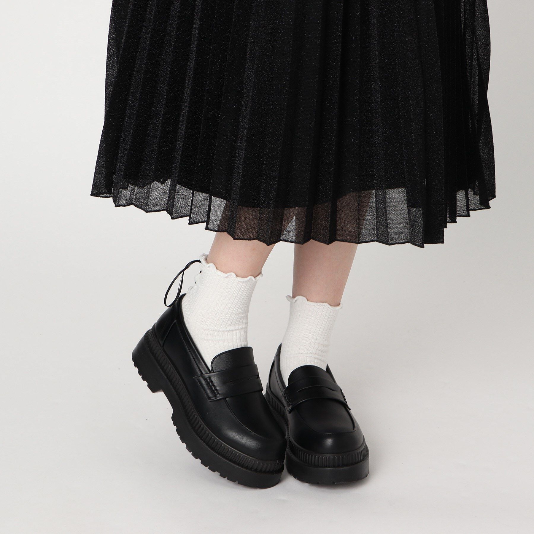 csT&P「軽量厚底2段ソール コインローファー」|パンプス|