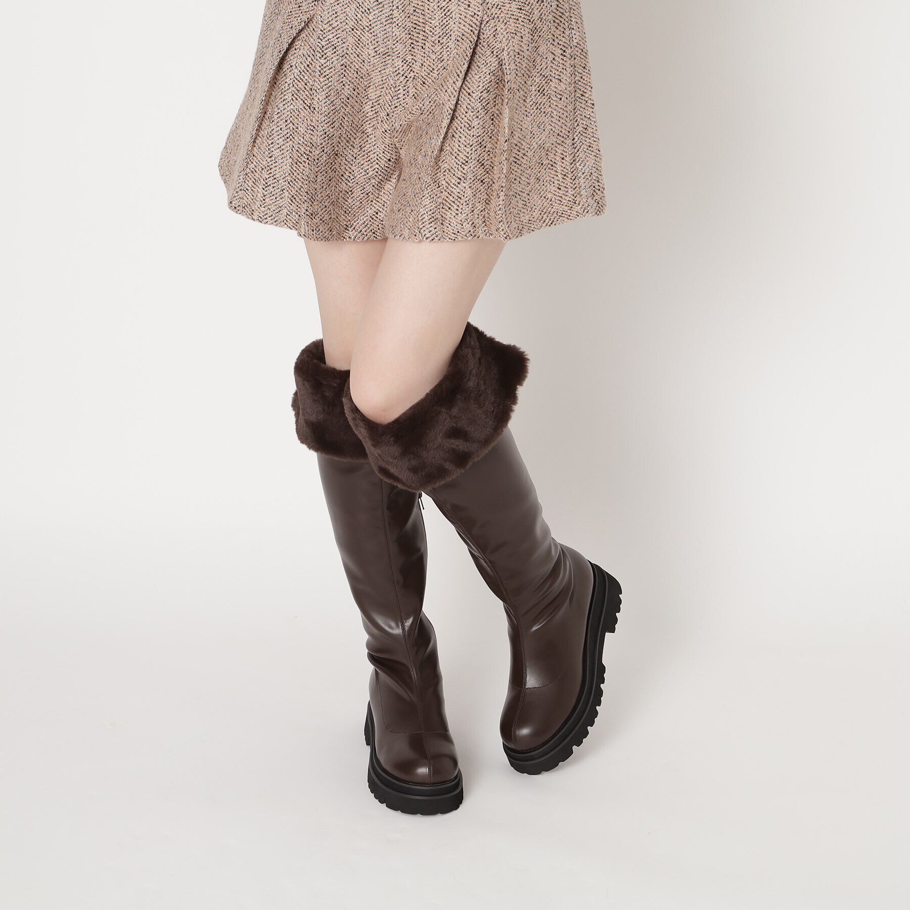 ESPERANZA「タンクソール2WAYボアロングブーツ」|ショートブーツ|