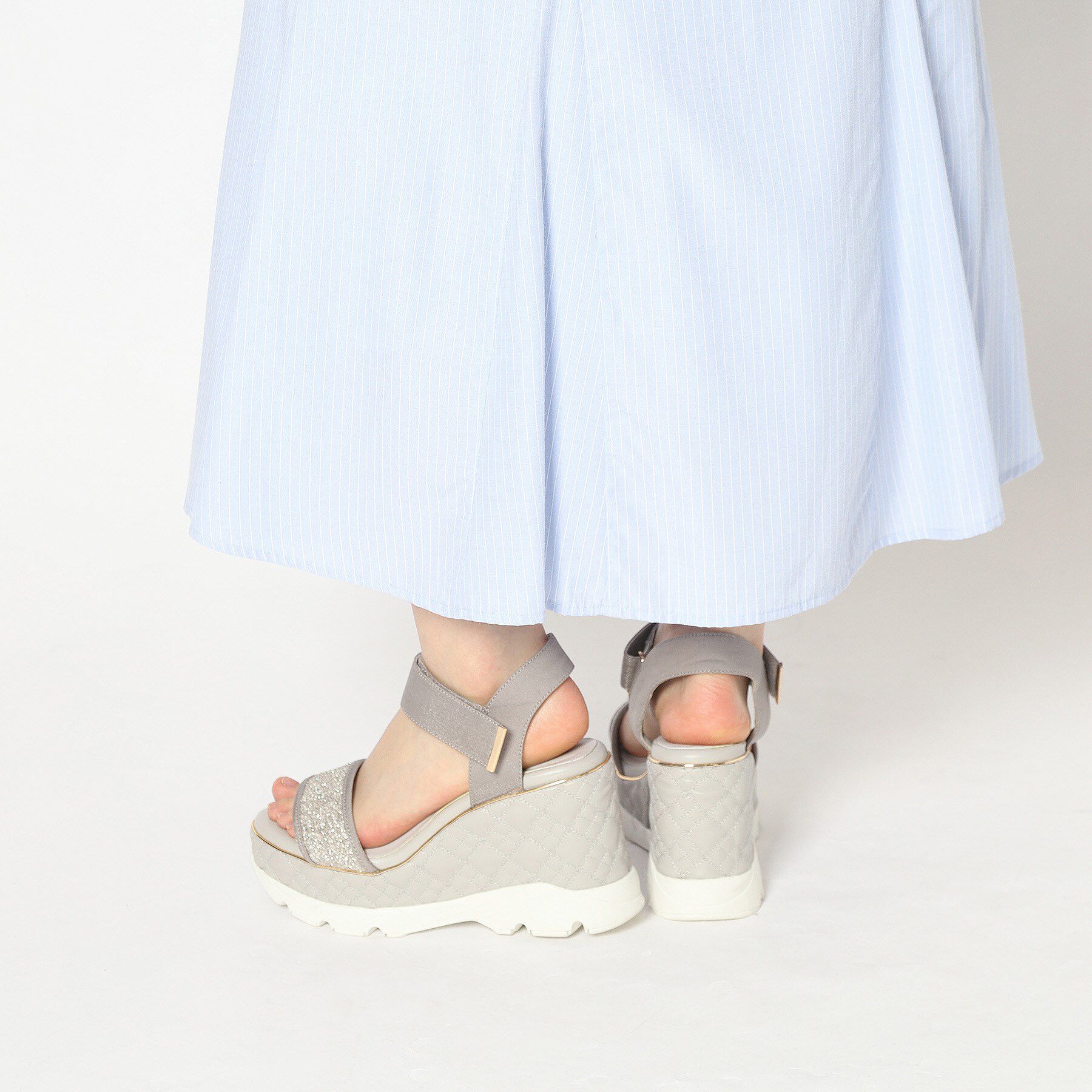 ESPERANZA「キルティングウェッジソールスポサン」|サンダル|