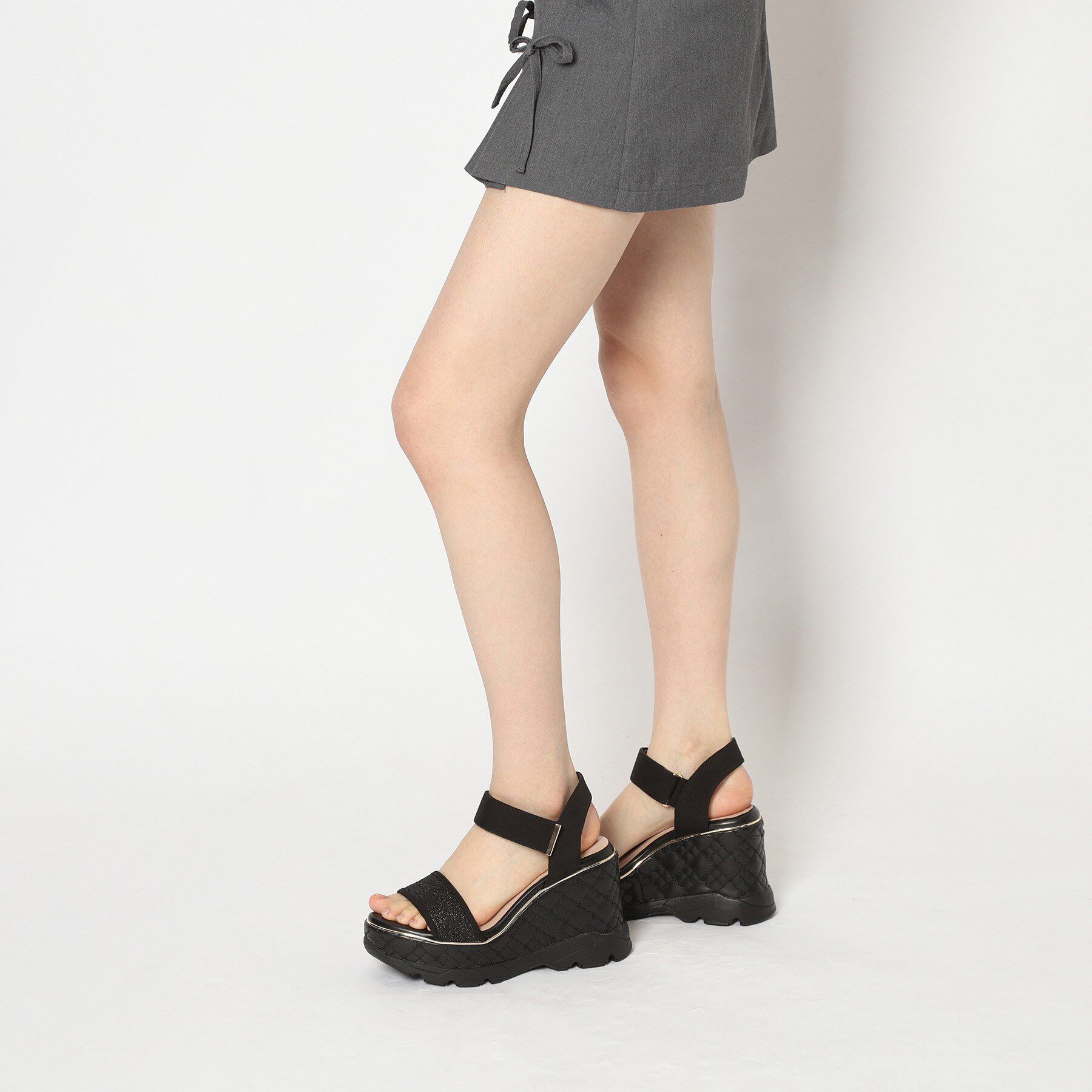 ESPERANZA「キルティングウェッジソールスポサン」|サンダル|