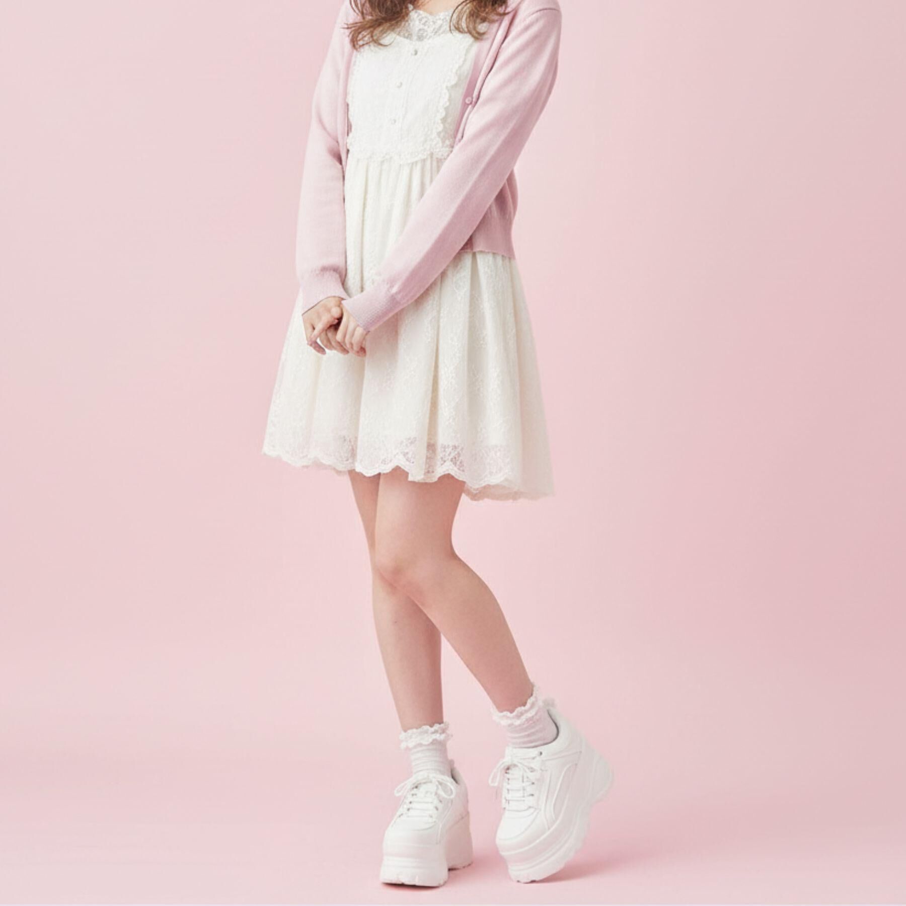 csT&P「【らくちん履き心地】軽量厚底スニーカー」|スニーカー|ホワイト(001)