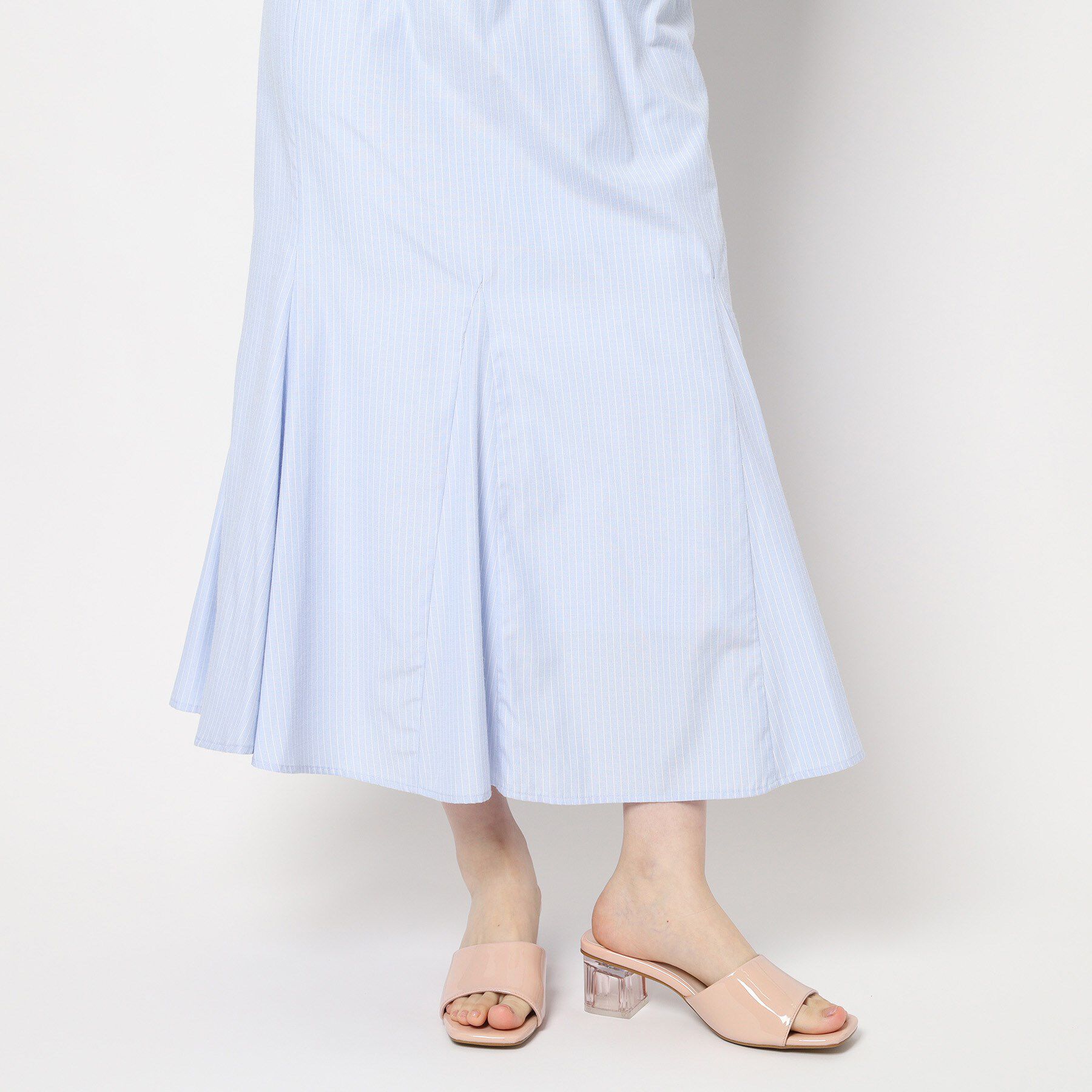 ESPERANZA「スクエアトゥクリアヒールミュール」|サンダル|