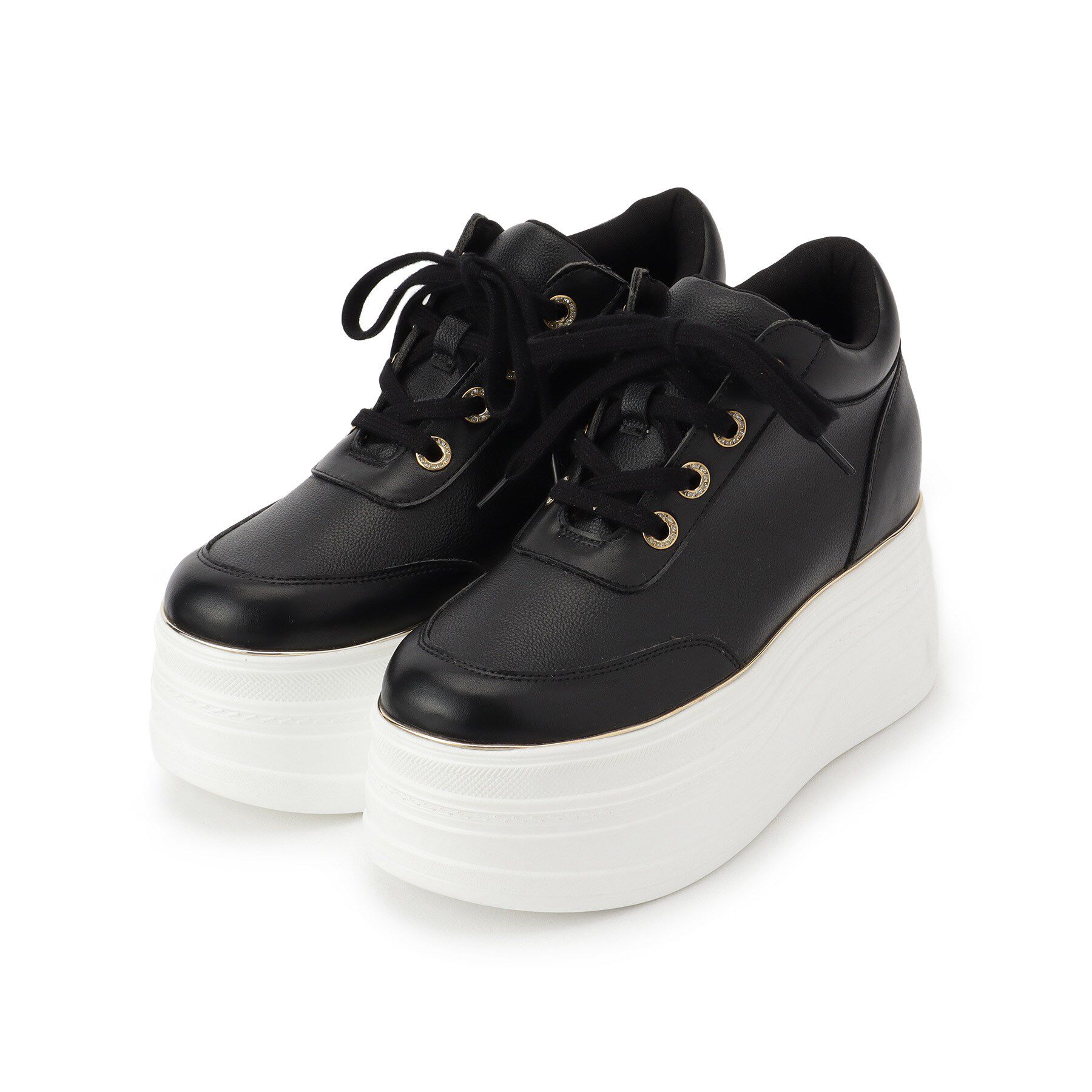 ESPERANZA「ゴールドライン厚底フラットスニーカー」|スニーカー|