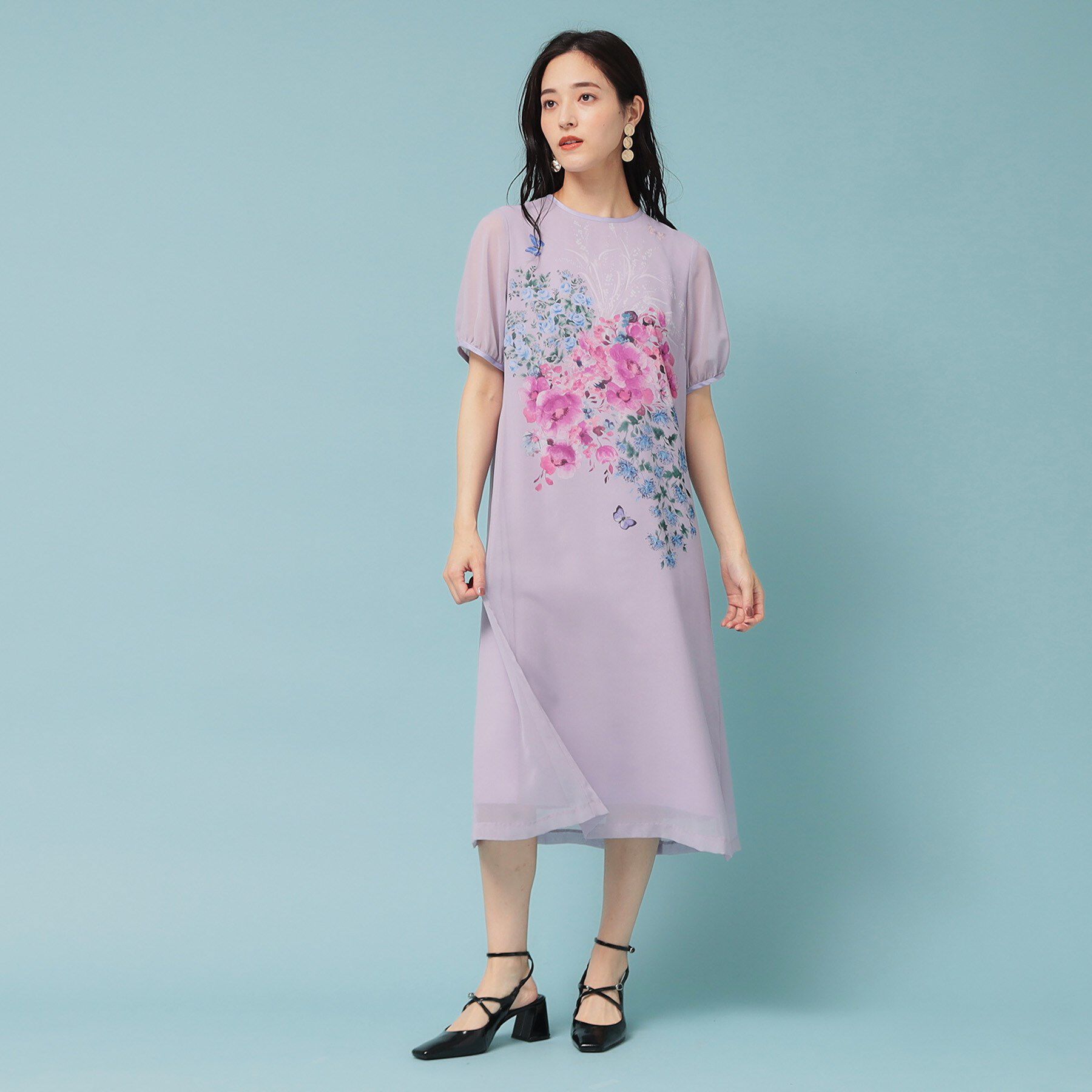 SunaUna「【co creation and yours／SS～L】パネル柄ワンピース」|ワンピース|