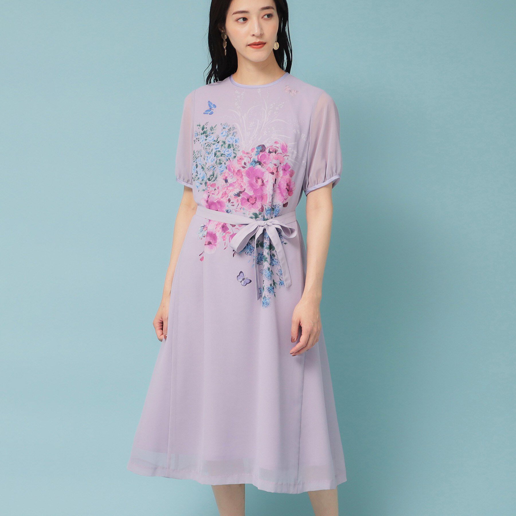 SunaUna「【co creation and yours／SS～L】パネル柄ワンピース」|ワンピース|