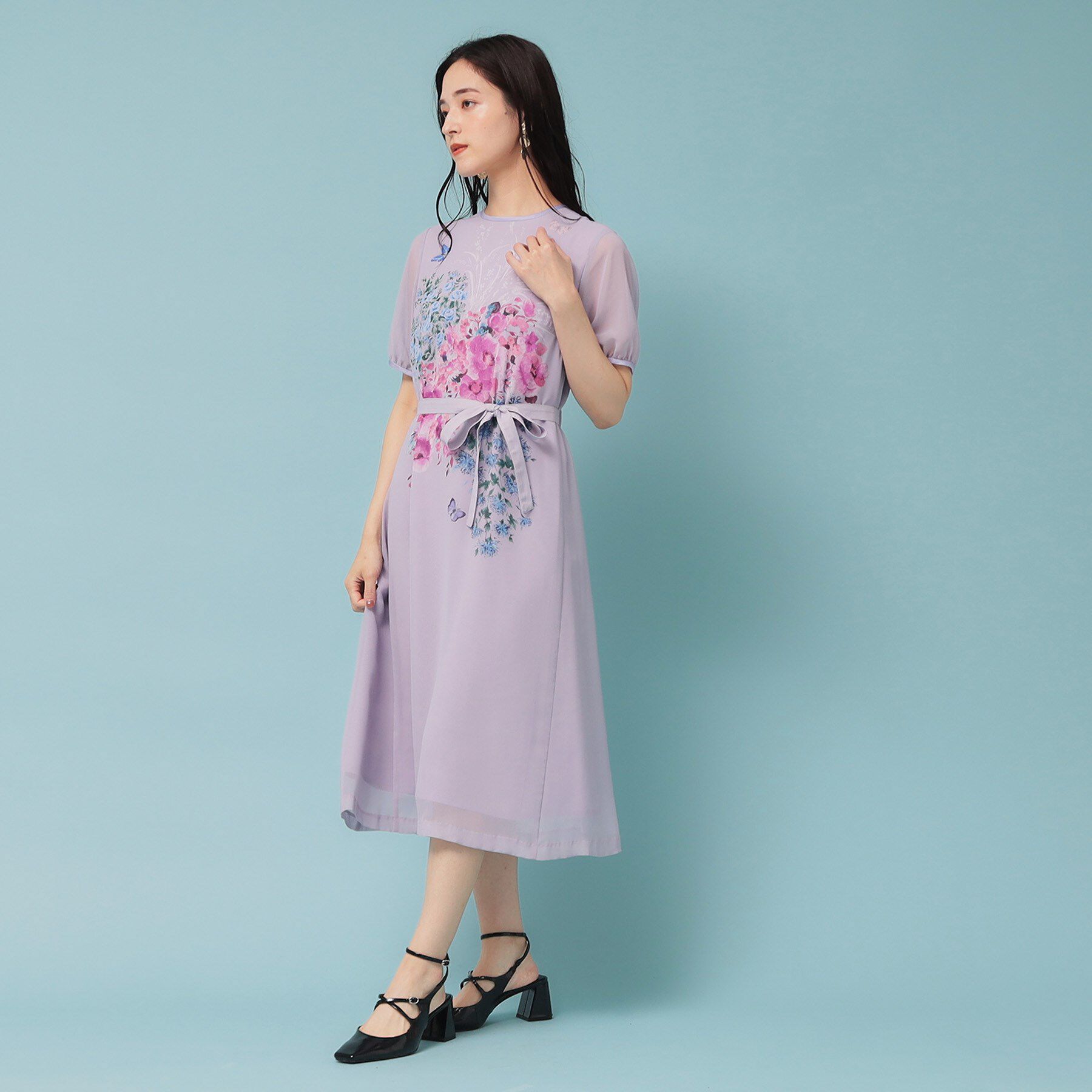 SunaUna「【co creation and yours／SS～L】パネル柄ワンピース」|ワンピース|ピンク(171)