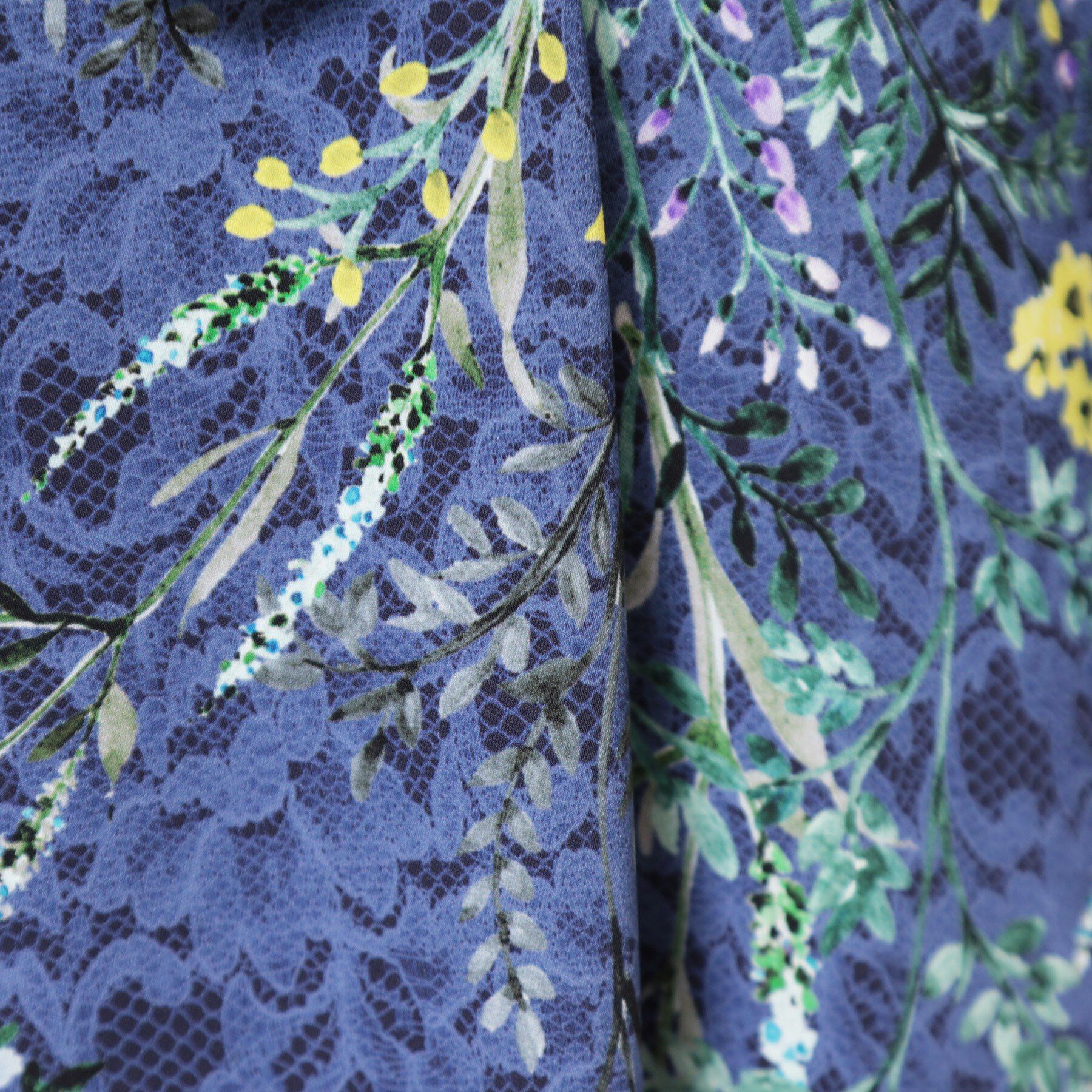 SunaUna「【co creation and yours／SS～L】レースプリント柄ワンピース」|ワンピース|