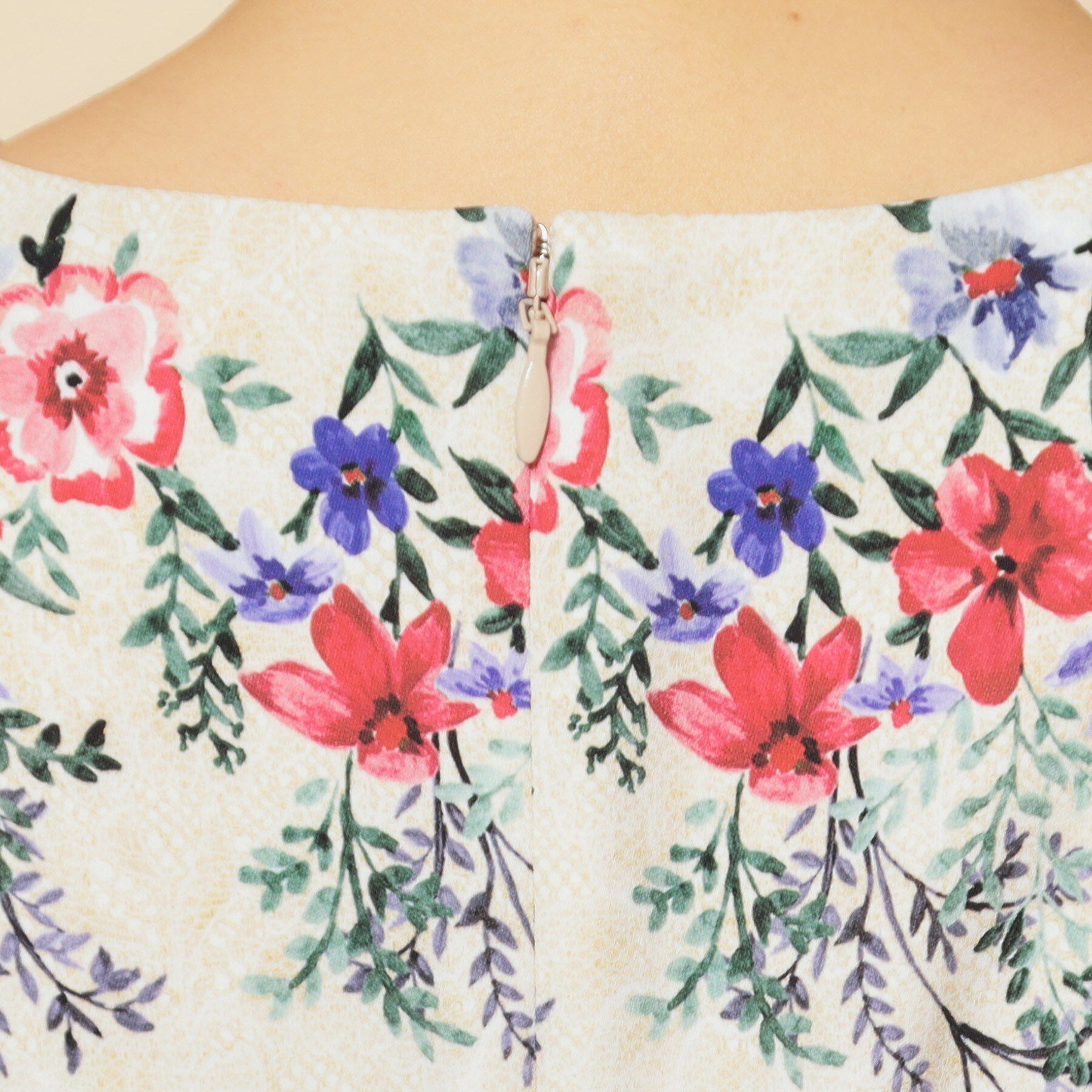 SunaUna「【co creation and yours／SS～L】レースプリント柄ワンピース」|ワンピース|