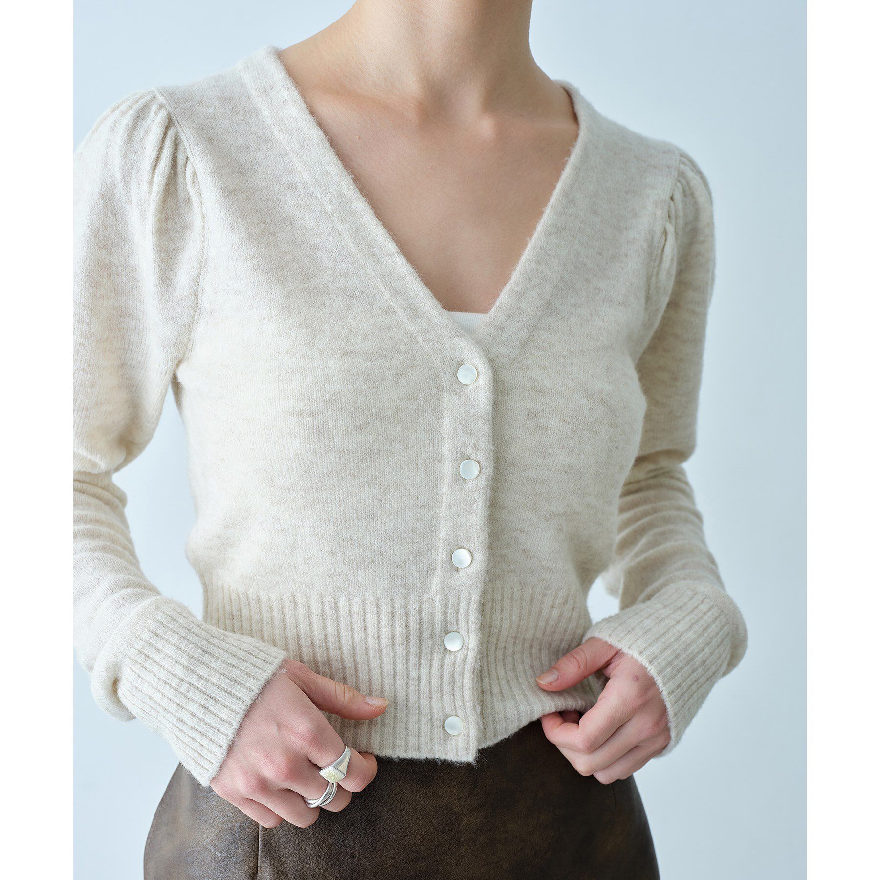 CODE A「M cloudy puff cardigan」|カーディガン|