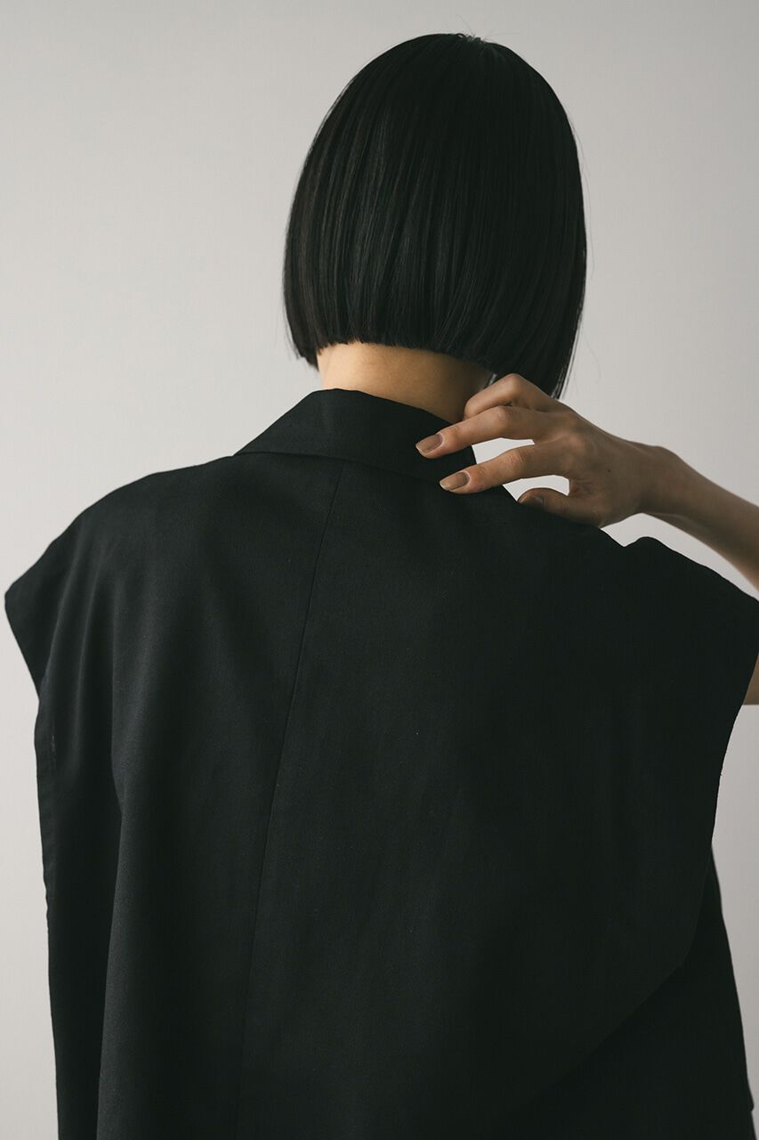 STYLEMIXER「リネンミックスルーズベスト」|ダウンベスト・ベスト|