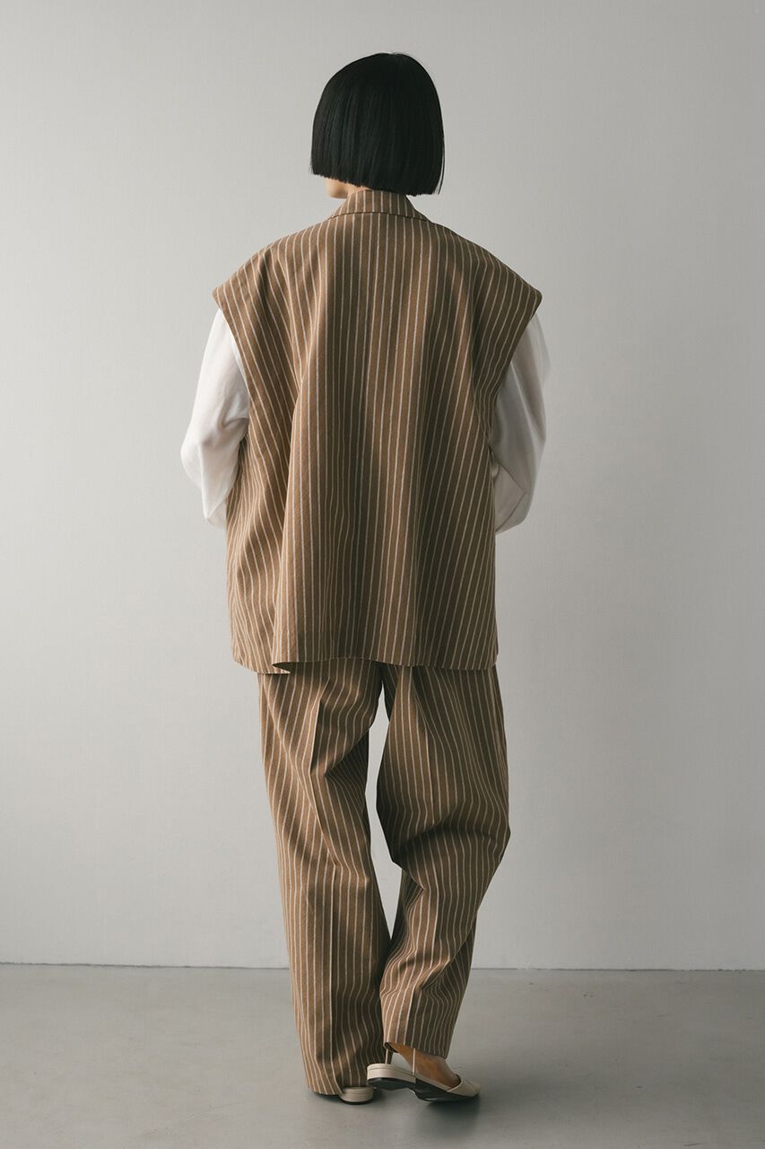 STYLEMIXER「リネンミックスルーズベスト」|ダウンベスト・ベスト|