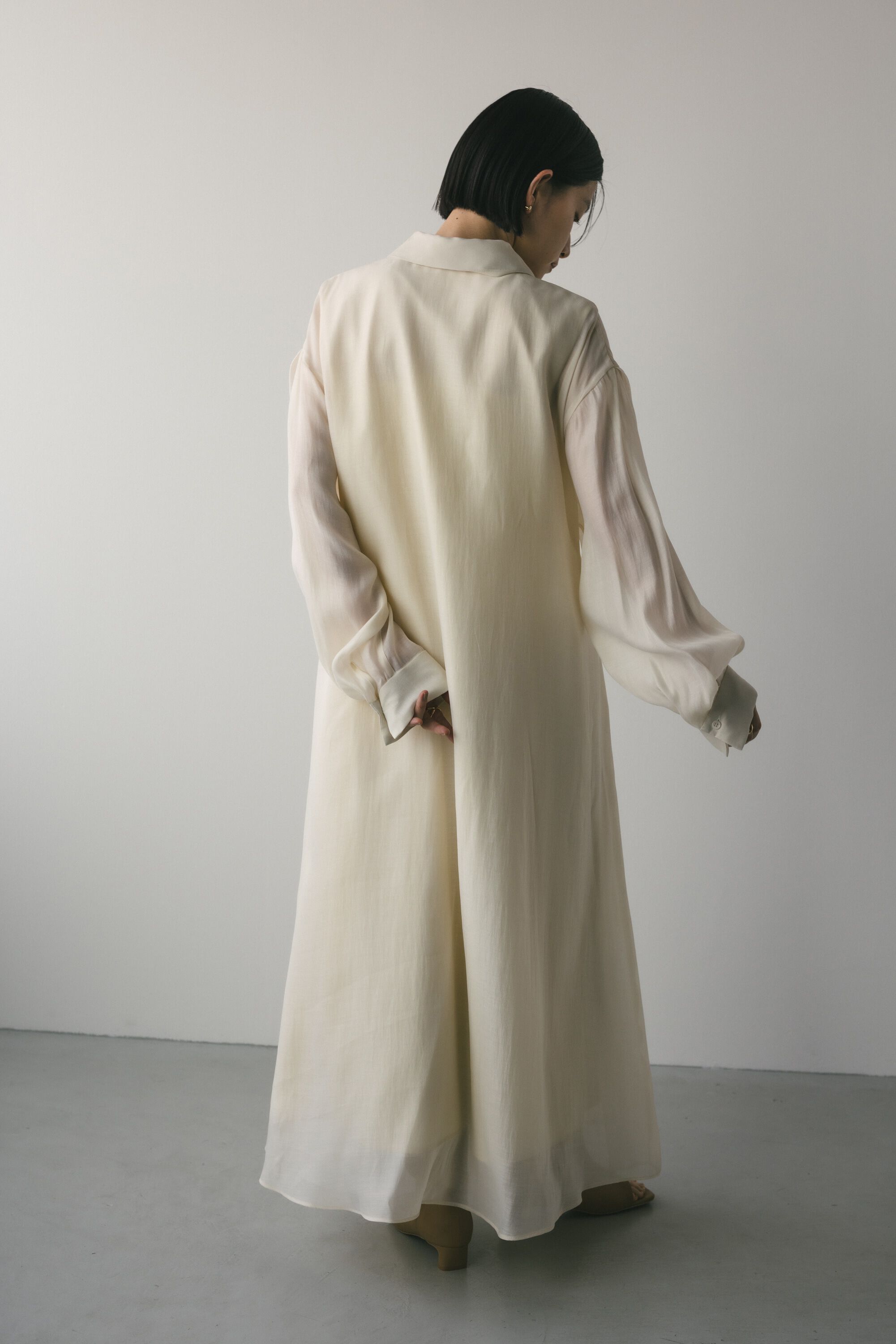 STYLEMIXER「シアーレイヤーシャツワンピース」|ワンピース|