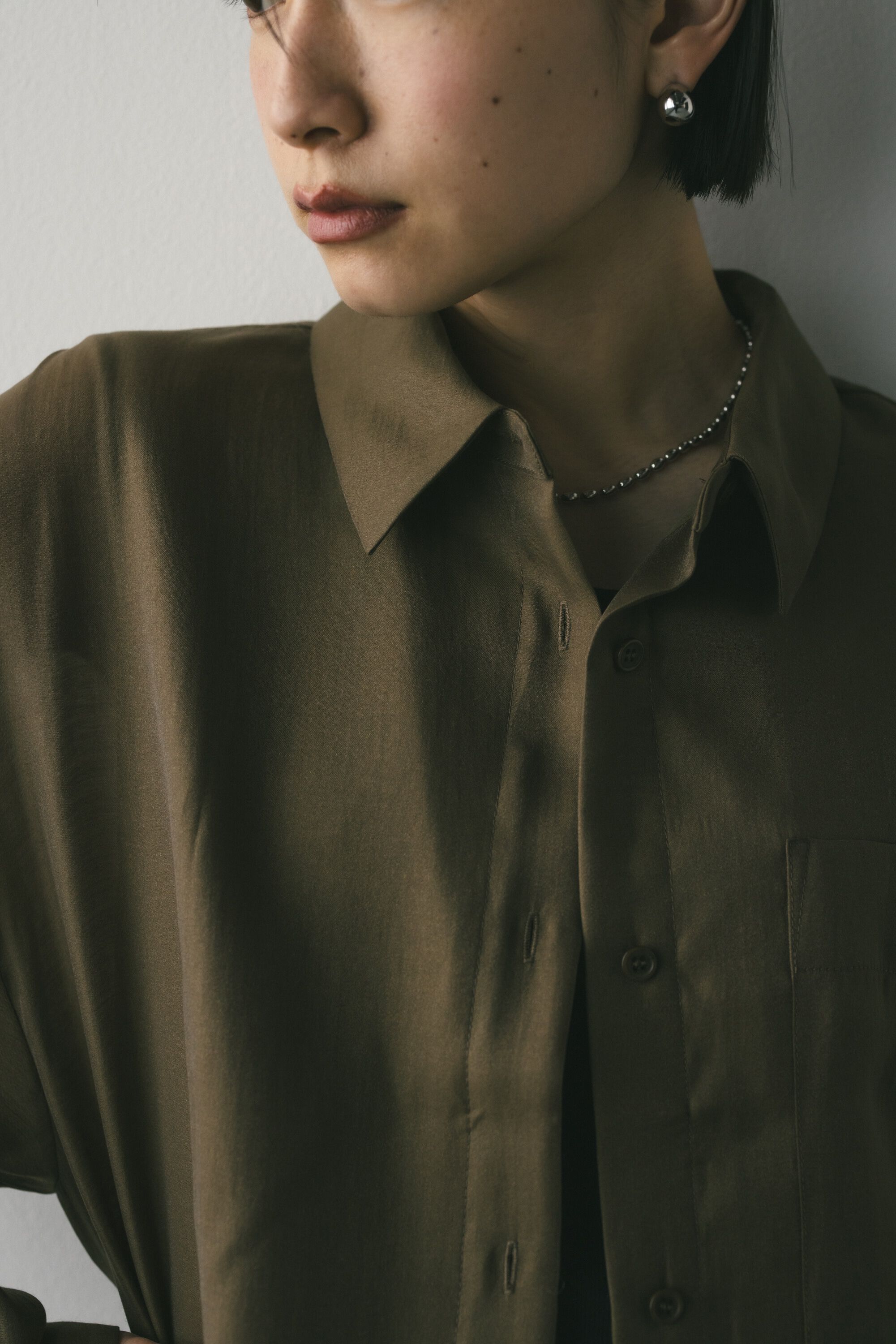 STYLEMIXER「シアーレイヤーシャツワンピース」|ワンピース|