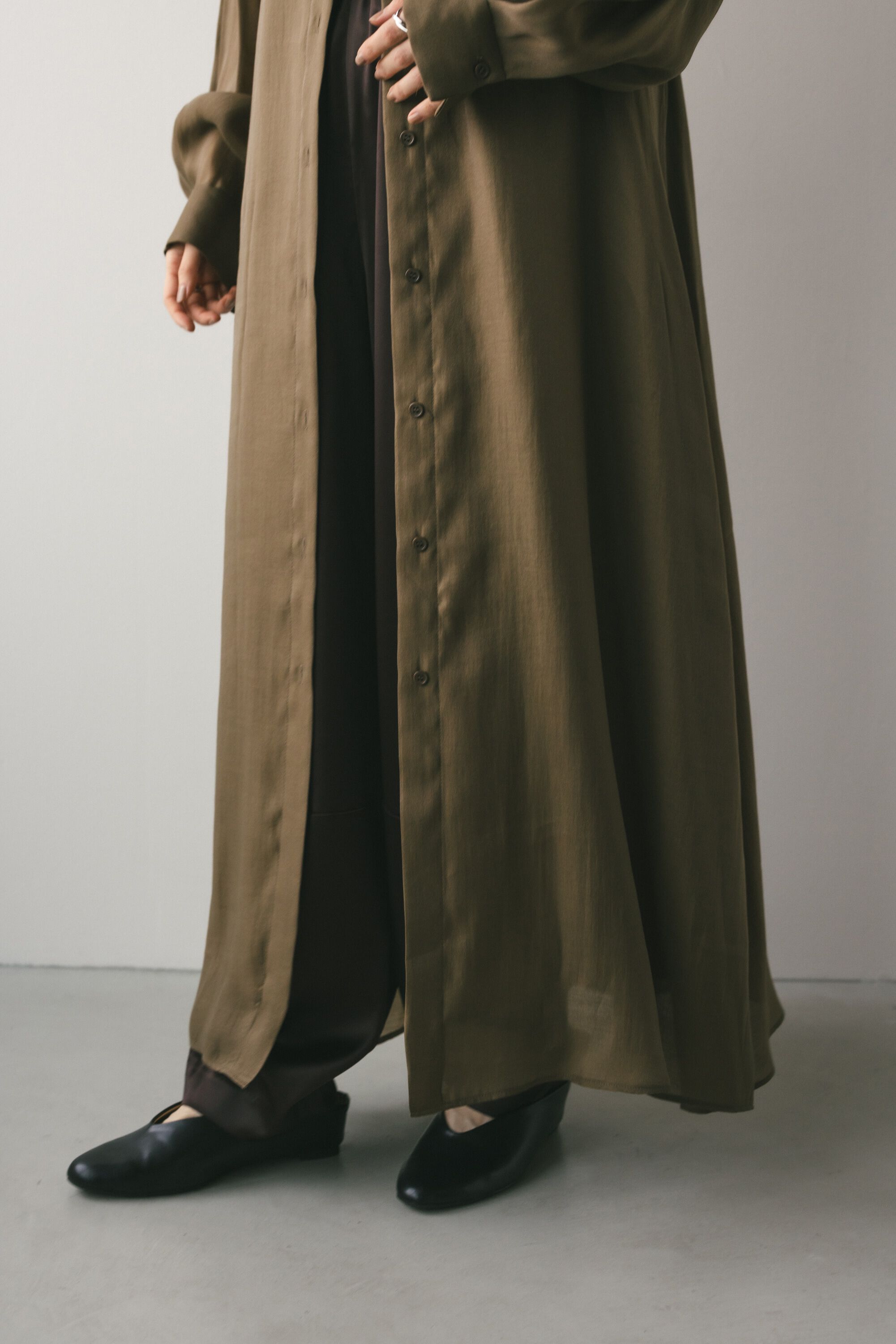 STYLEMIXER「シアーレイヤーシャツワンピース」|ワンピース|