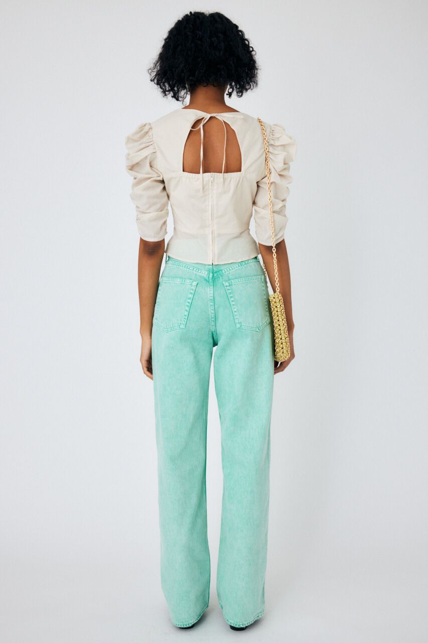 MOUSSY「GATHER SLEEVE ブラウス」|シャツ・ブラウス|ECRU