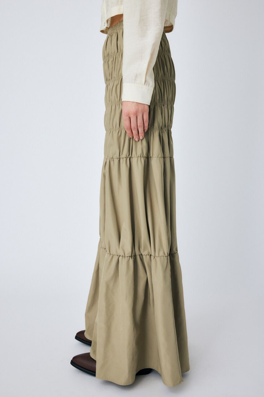 MOUSSY「SHIRRING ロングスカート」|スカート|
