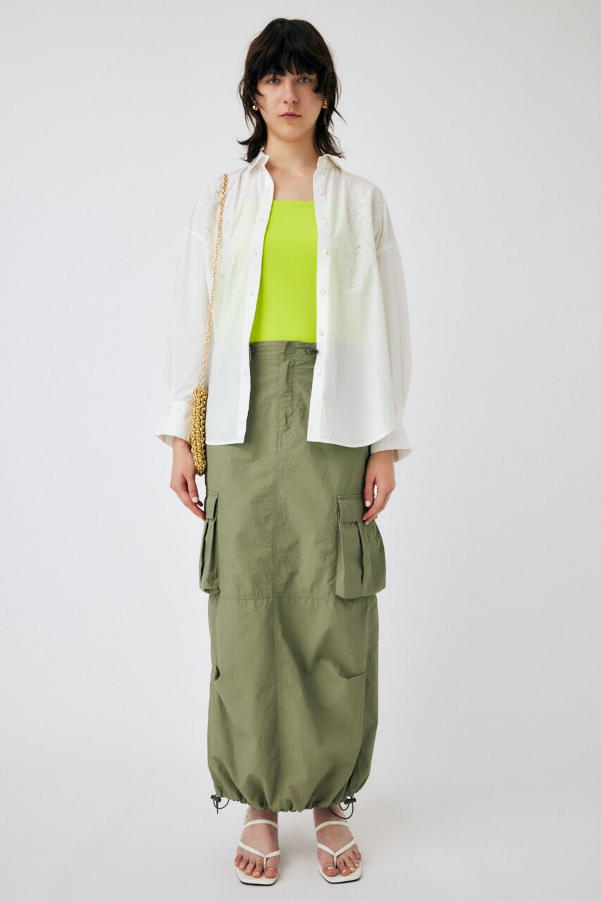 MOUSSY「EMBROIDERY POPLIN LOOSE シャツ」|シャツ・ブラウス|