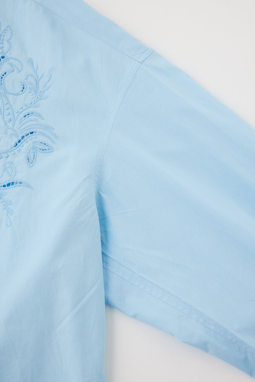 MOUSSY「EMBROIDERY POPLIN LOOSE シャツ」|シャツ・ブラウス|