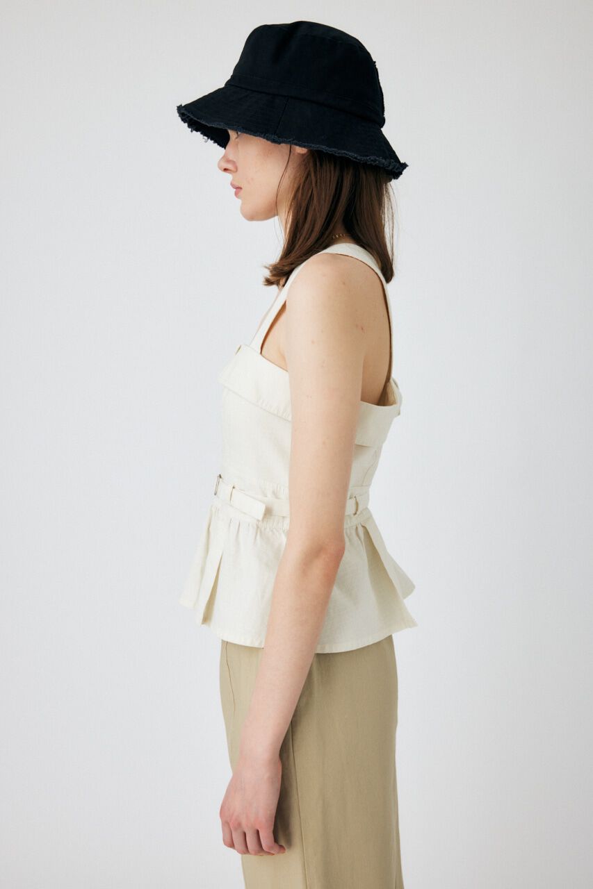 MOUSSY「STITCHED STRAPS コルセット」|タンクトップ|