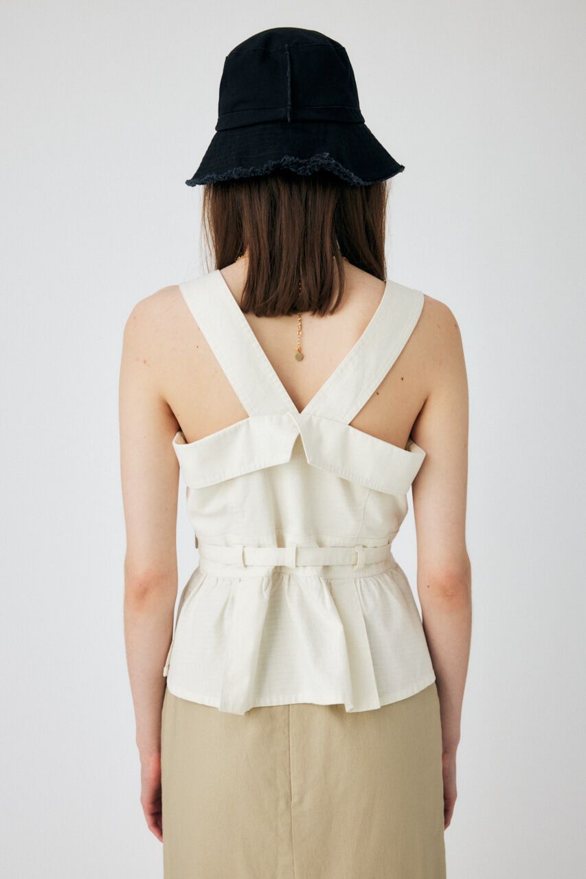 MOUSSY「STITCHED STRAPS コルセット」|タンクトップ|