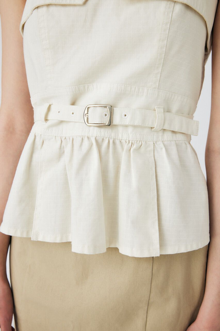 MOUSSY「STITCHED STRAPS コルセット」|タンクトップ|