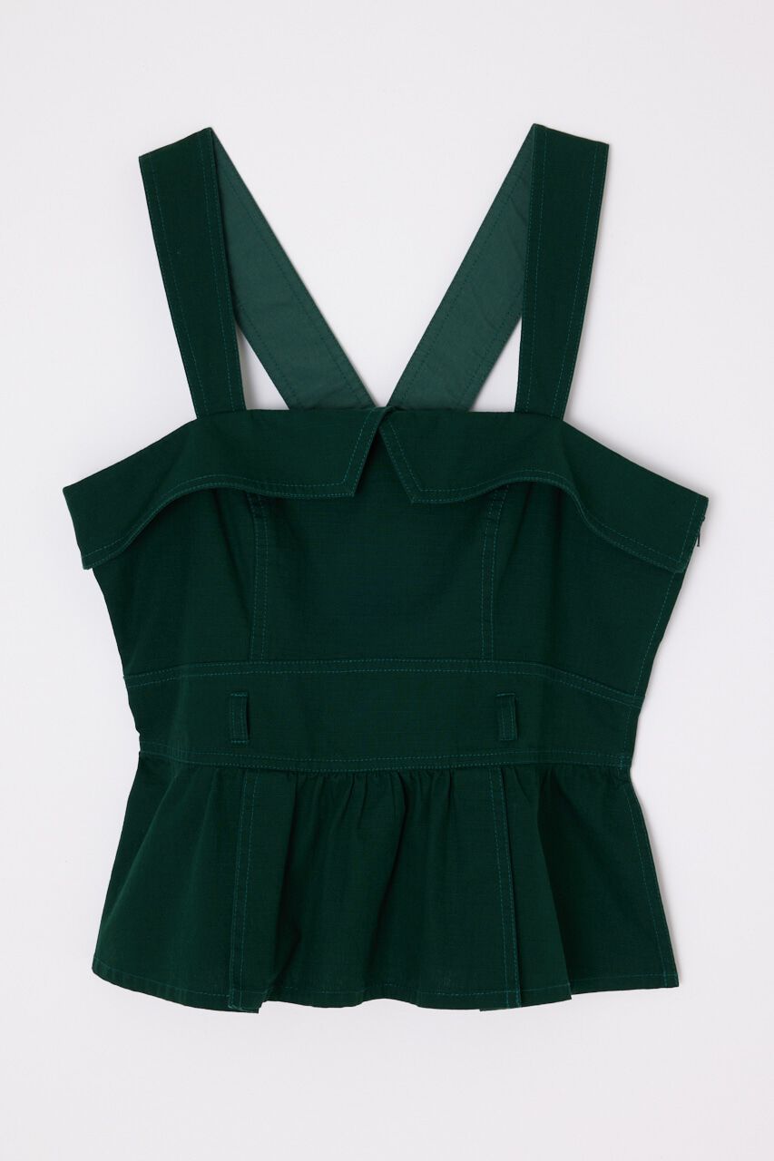 MOUSSY「STITCHED STRAPS コルセット」|タンクトップ|