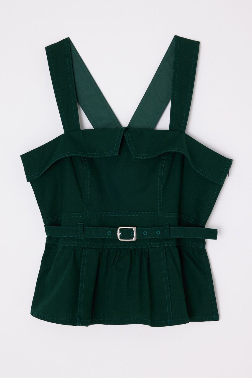 MOUSSY「STITCHED STRAPS コルセット」|タンクトップ|