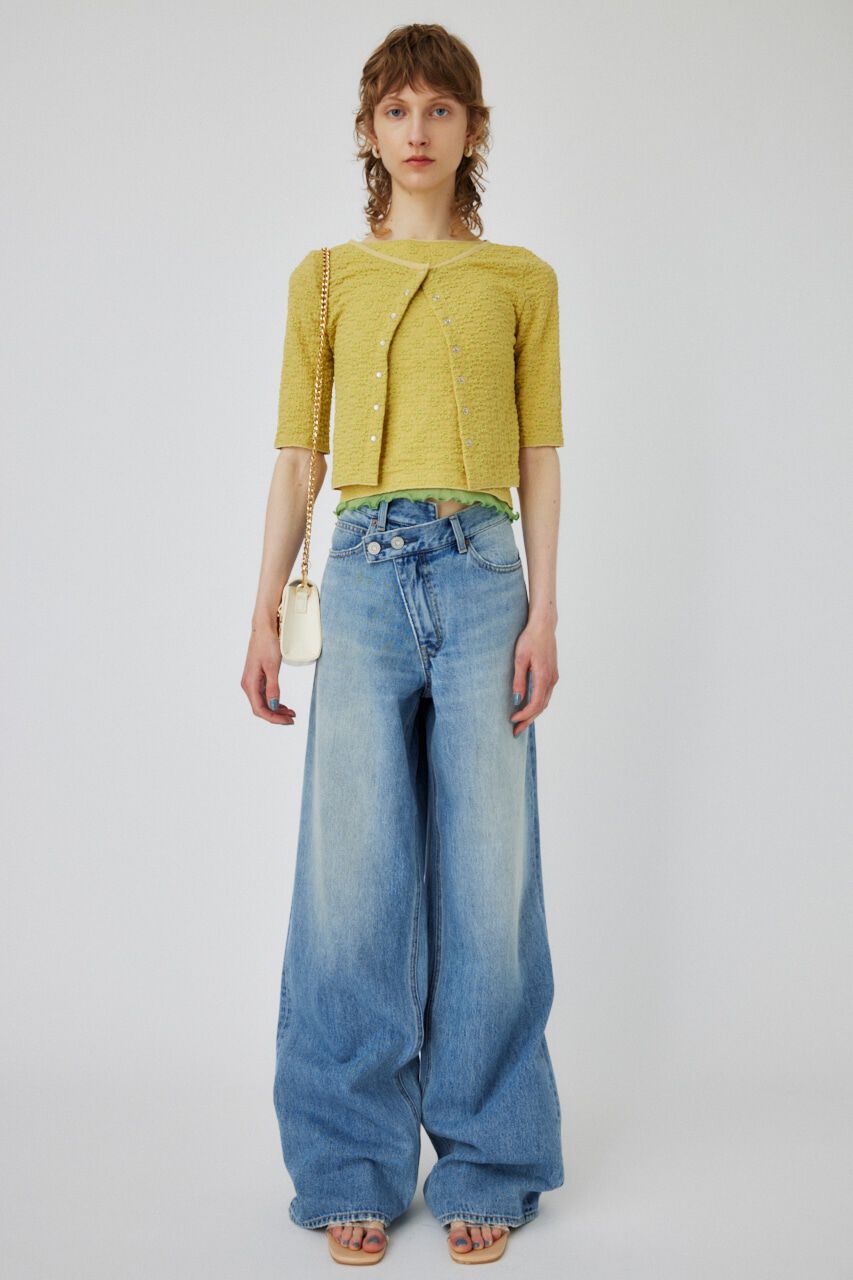 MOUSSY「FLORAL LACY カーディガン」|カーディガン|