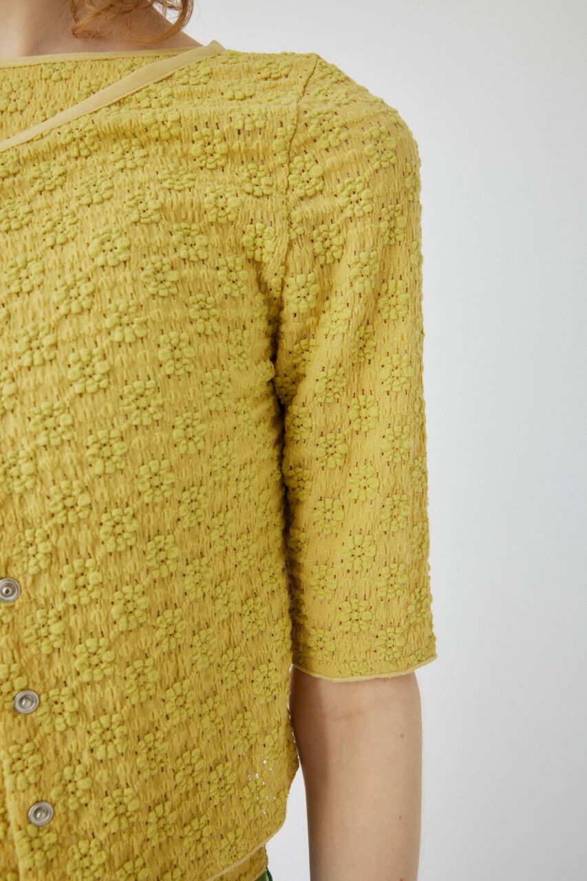 MOUSSY「FLORAL LACY カーディガン」|カーディガン|