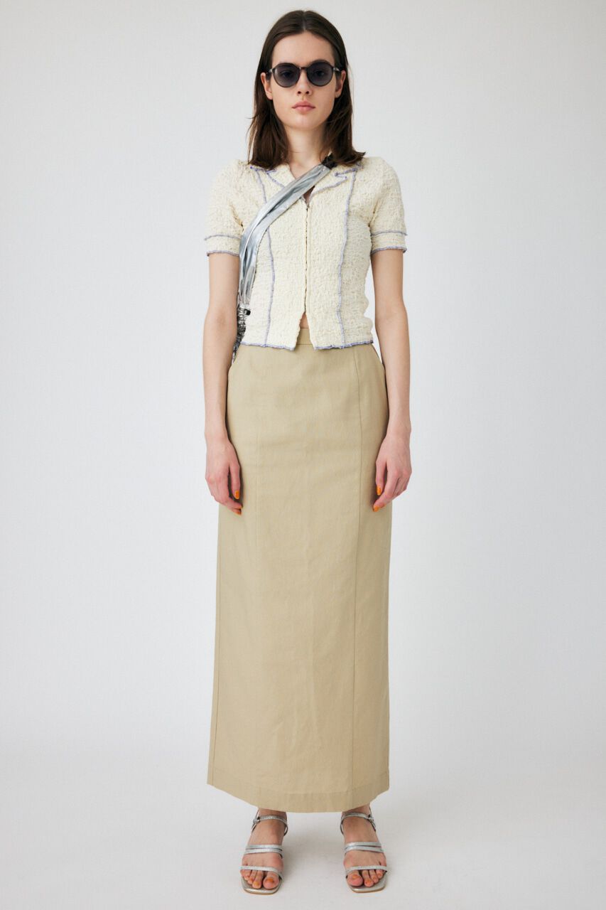 MOUSSY「BICOLOR LINE ZIP ブラウス」|Tシャツ・カットソー|