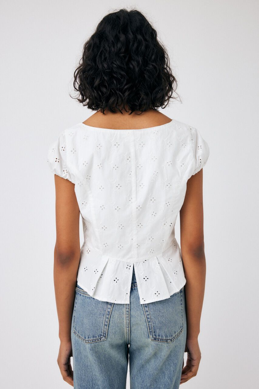 MOUSSY「EYELET CORSET ブラウス」|シャツ・ブラウス|