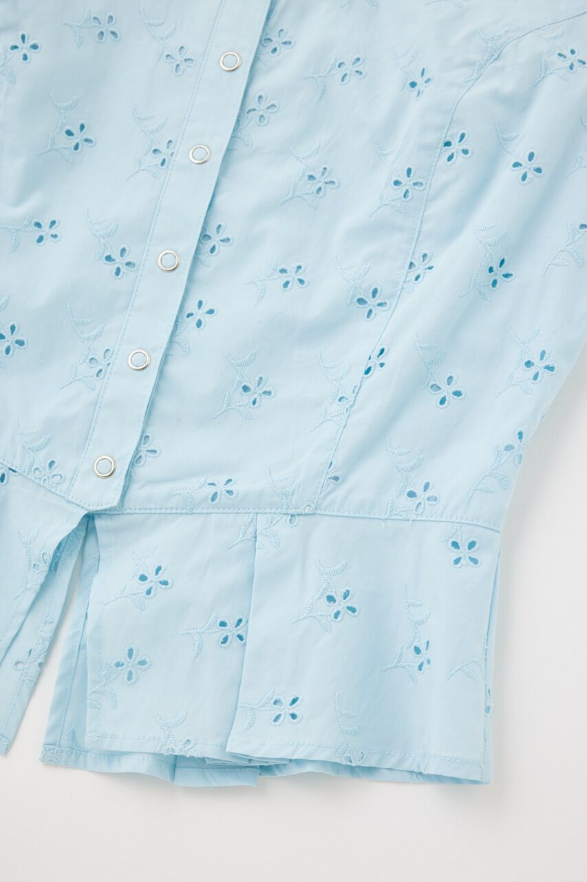 MOUSSY「EYELET CORSET ブラウス」|シャツ・ブラウス|