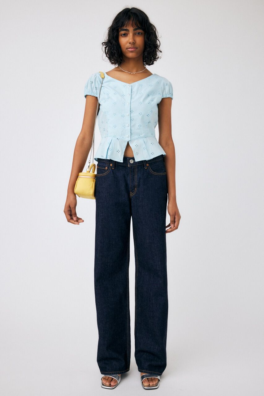 MOUSSY「EYELET CORSET ブラウス」|シャツ・ブラウス|