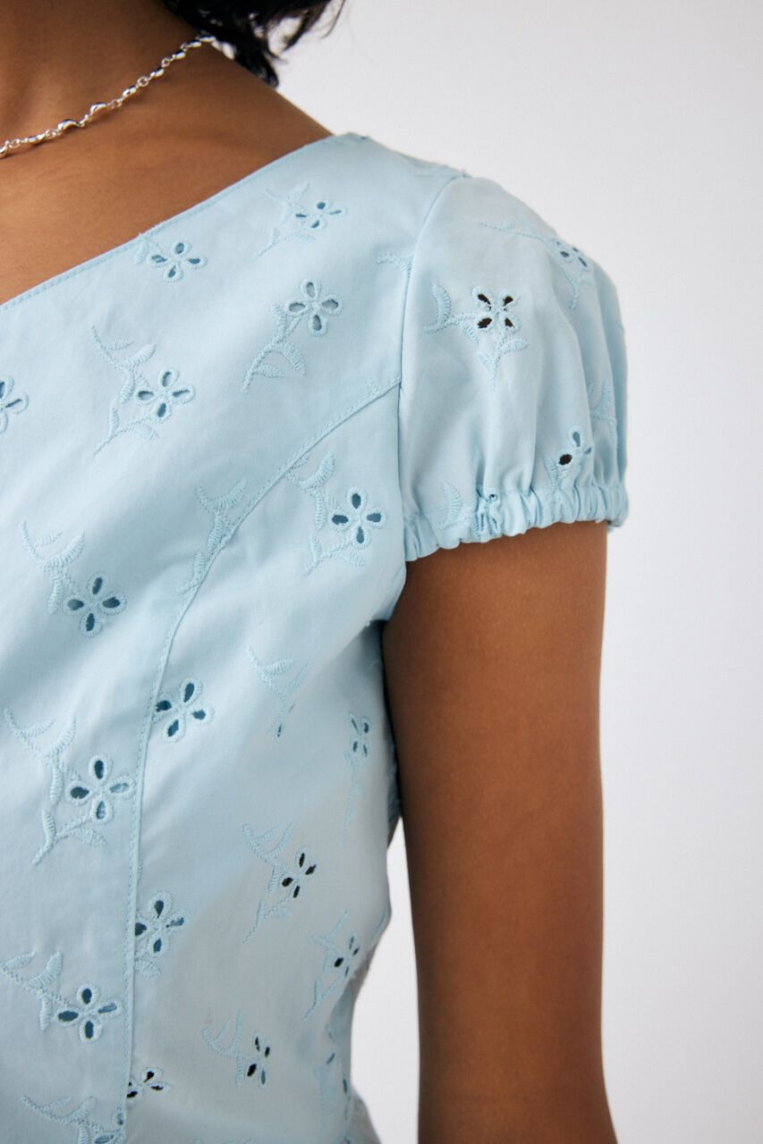 MOUSSY「EYELET CORSET ブラウス」|シャツ・ブラウス|